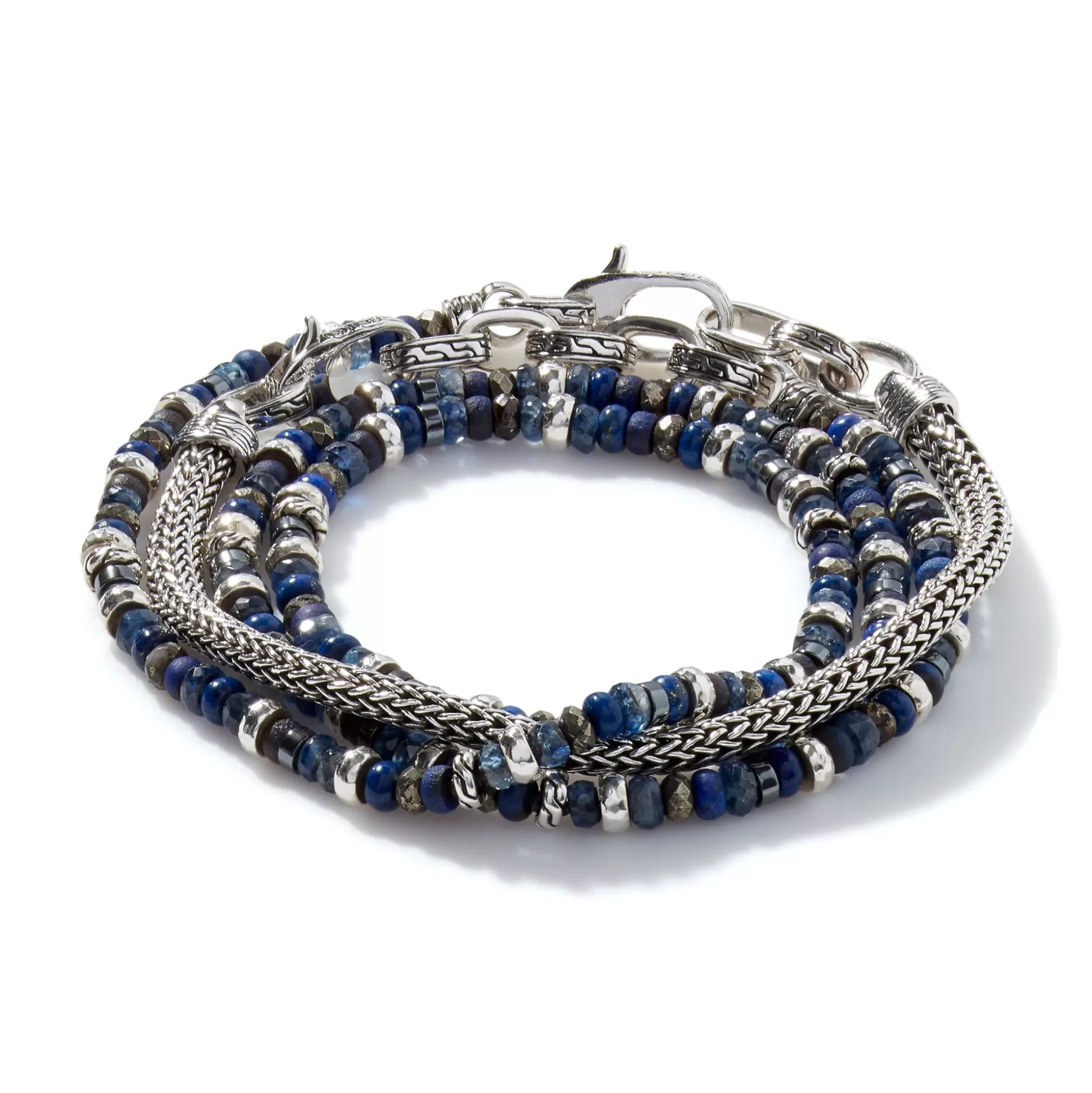 Shop John Hardy Beaded Multi Wrap, Sterling Silver, Gemstones