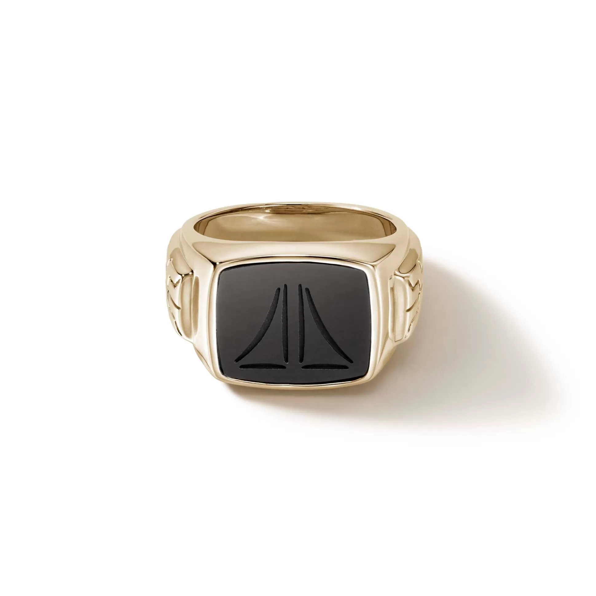 Shop John Hardy Carved Signet Ring, Gold