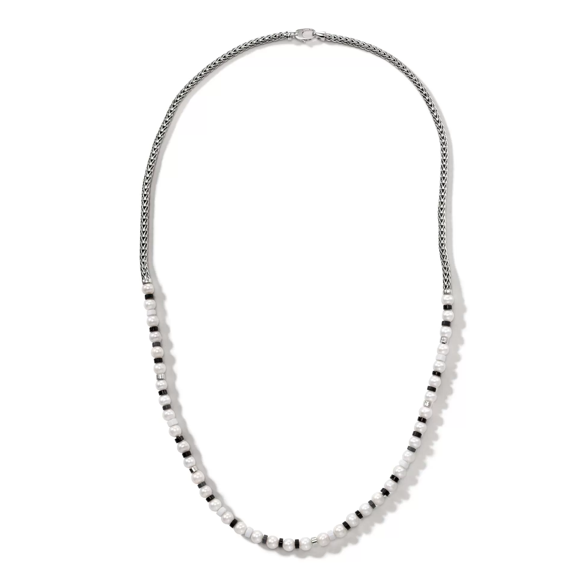 Store John Hardy Colorblock Necklace, Silver, Pearl