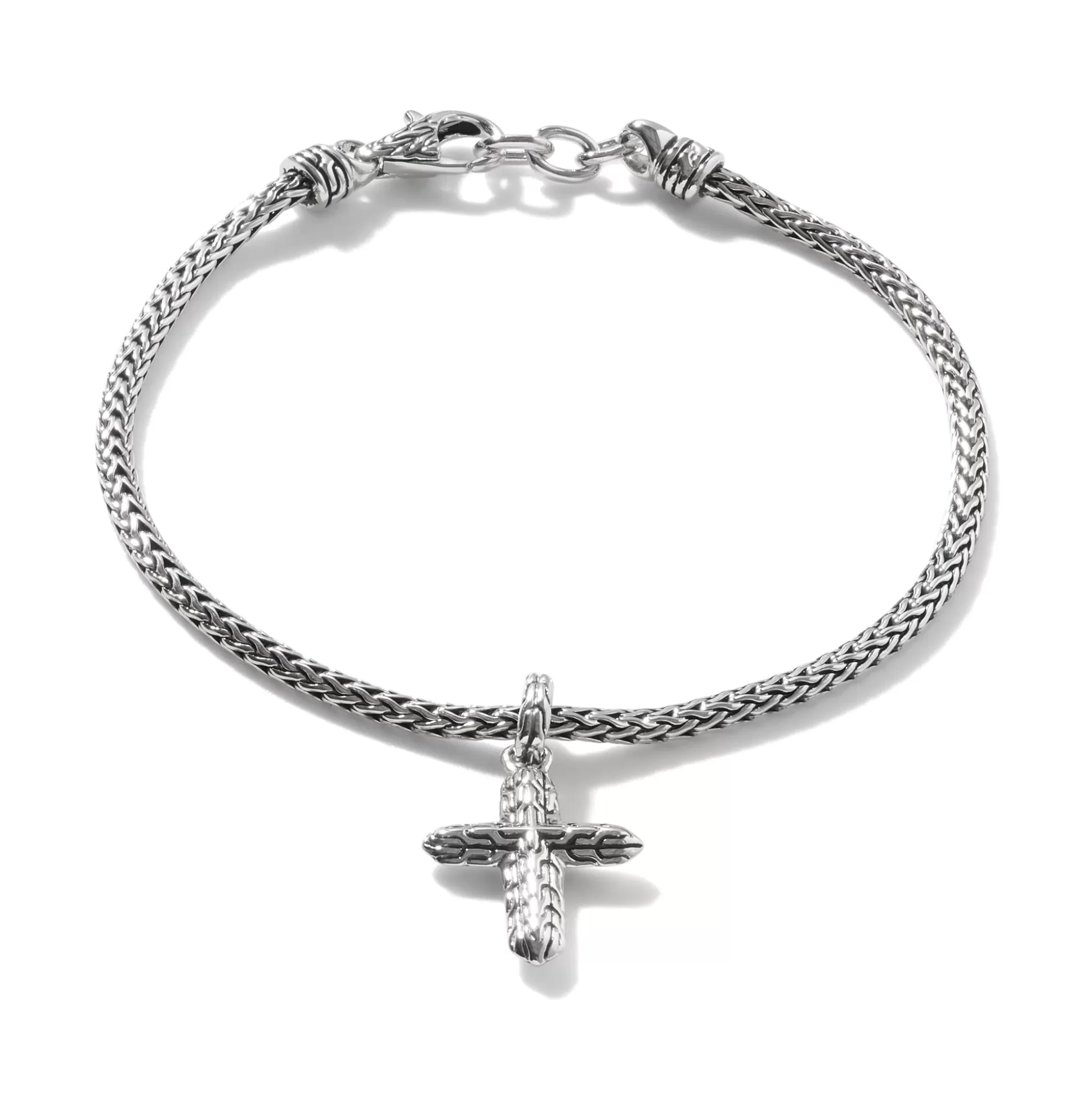 Hot John Hardy Cross Charm Bracelet, Sterling Silver