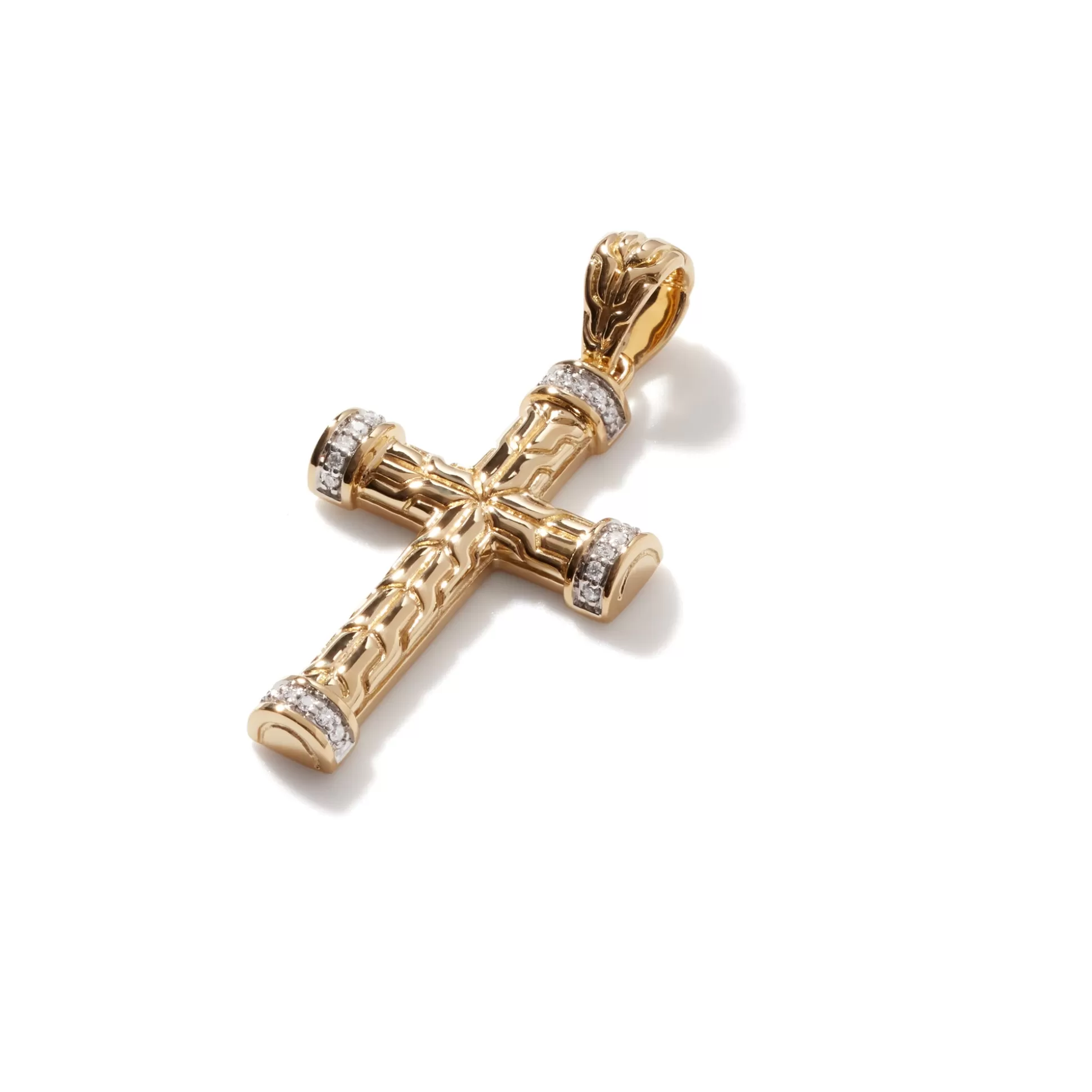 Cheap John Hardy Cross Pendant, Gold, Diamonds