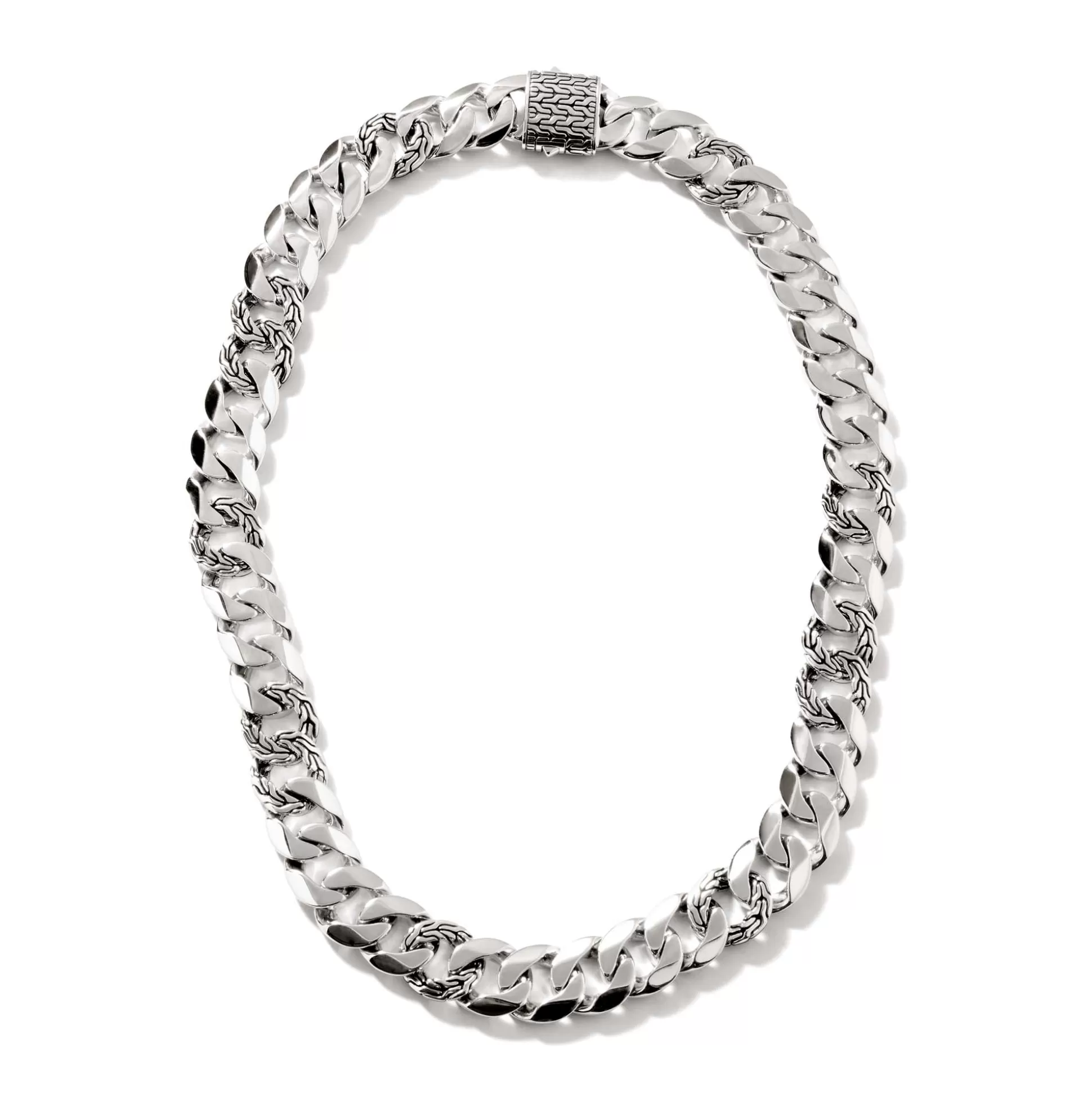 Hot John Hardy Curb Chain Necklace, Sterling Silver, 14MM