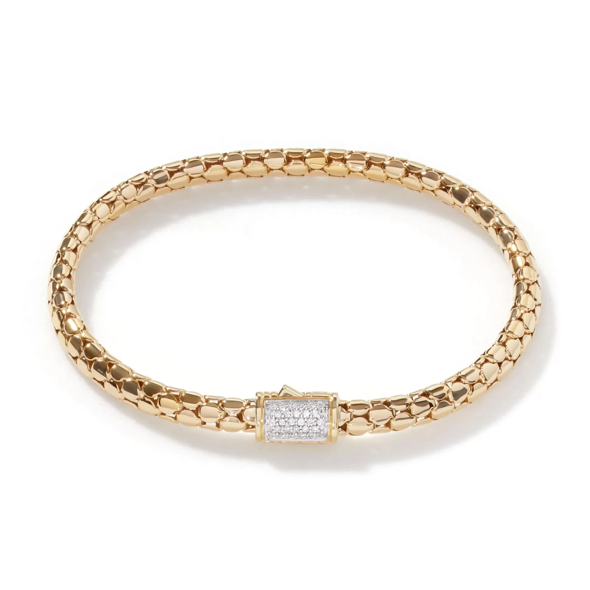 Cheap John Hardy Dot Chain Bracelet, Gold, Diamonds