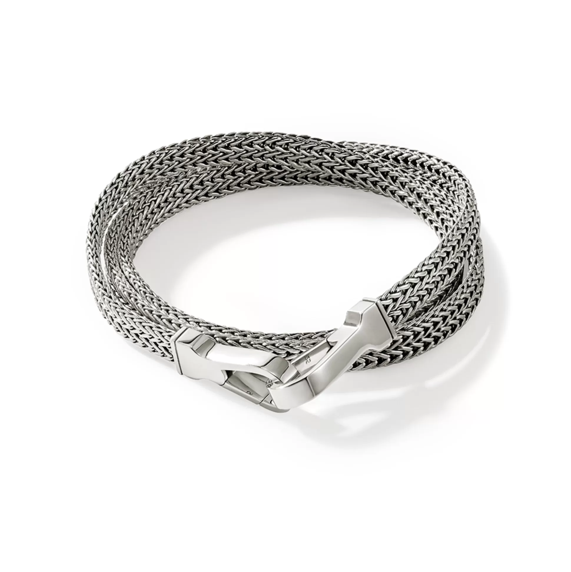 Store John Hardy Flat Chain Triple Wrap, Sterling Silver