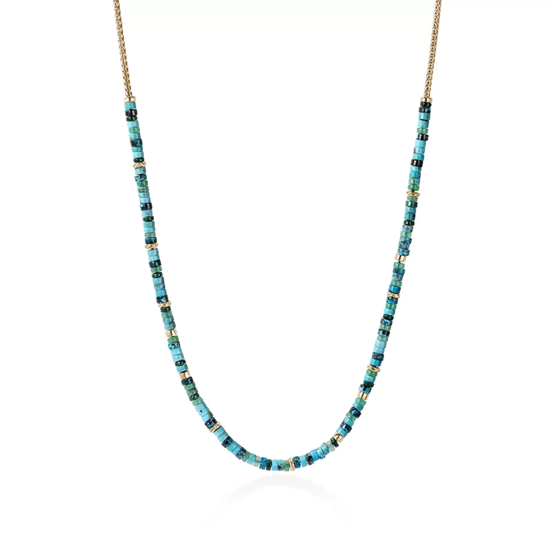 Best Sale John Hardy Heishi Chain Necklace, Gold, Gemstones