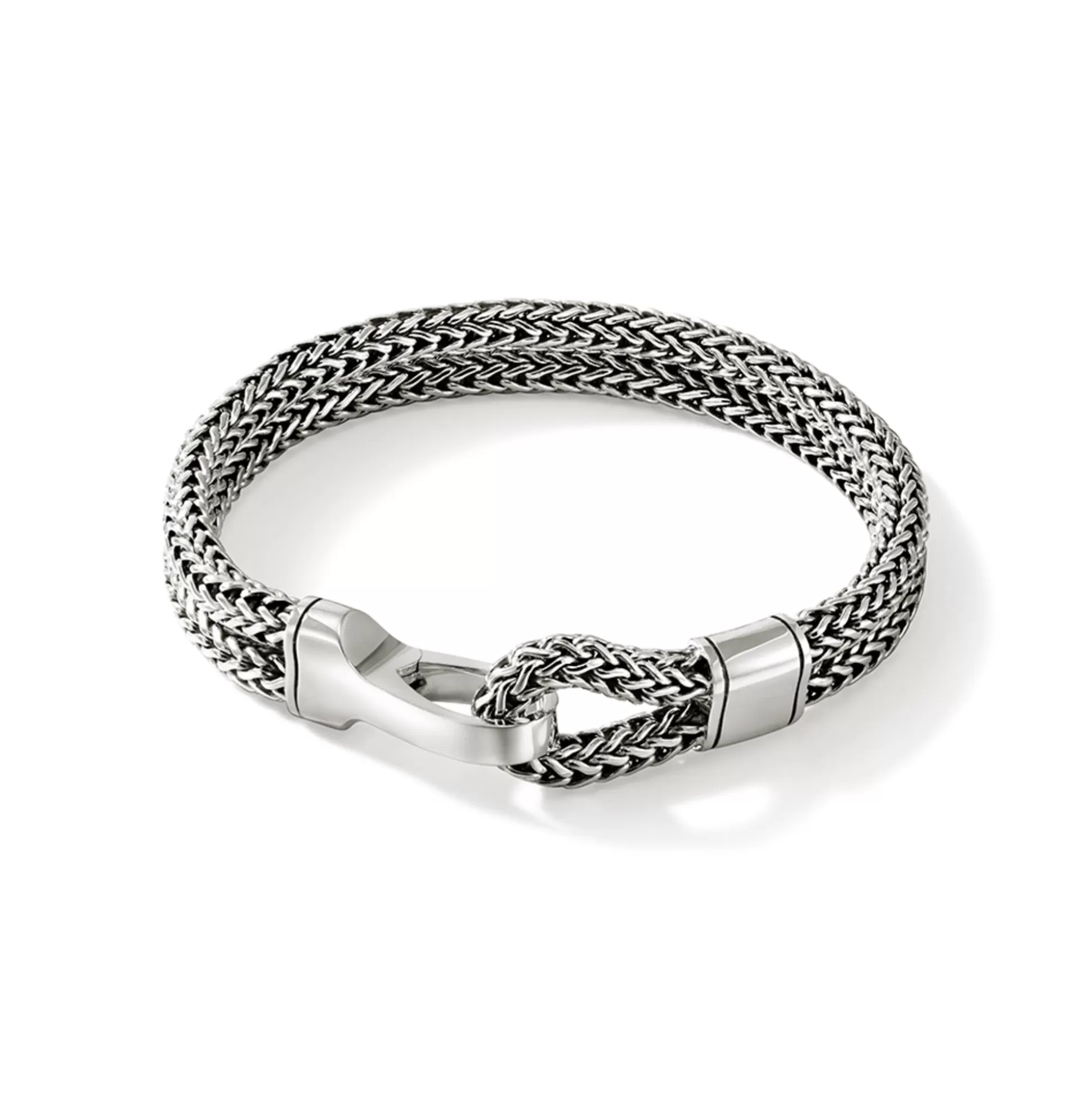 Outlet John Hardy Hook Clasp Bracelet, Silver, Double Row