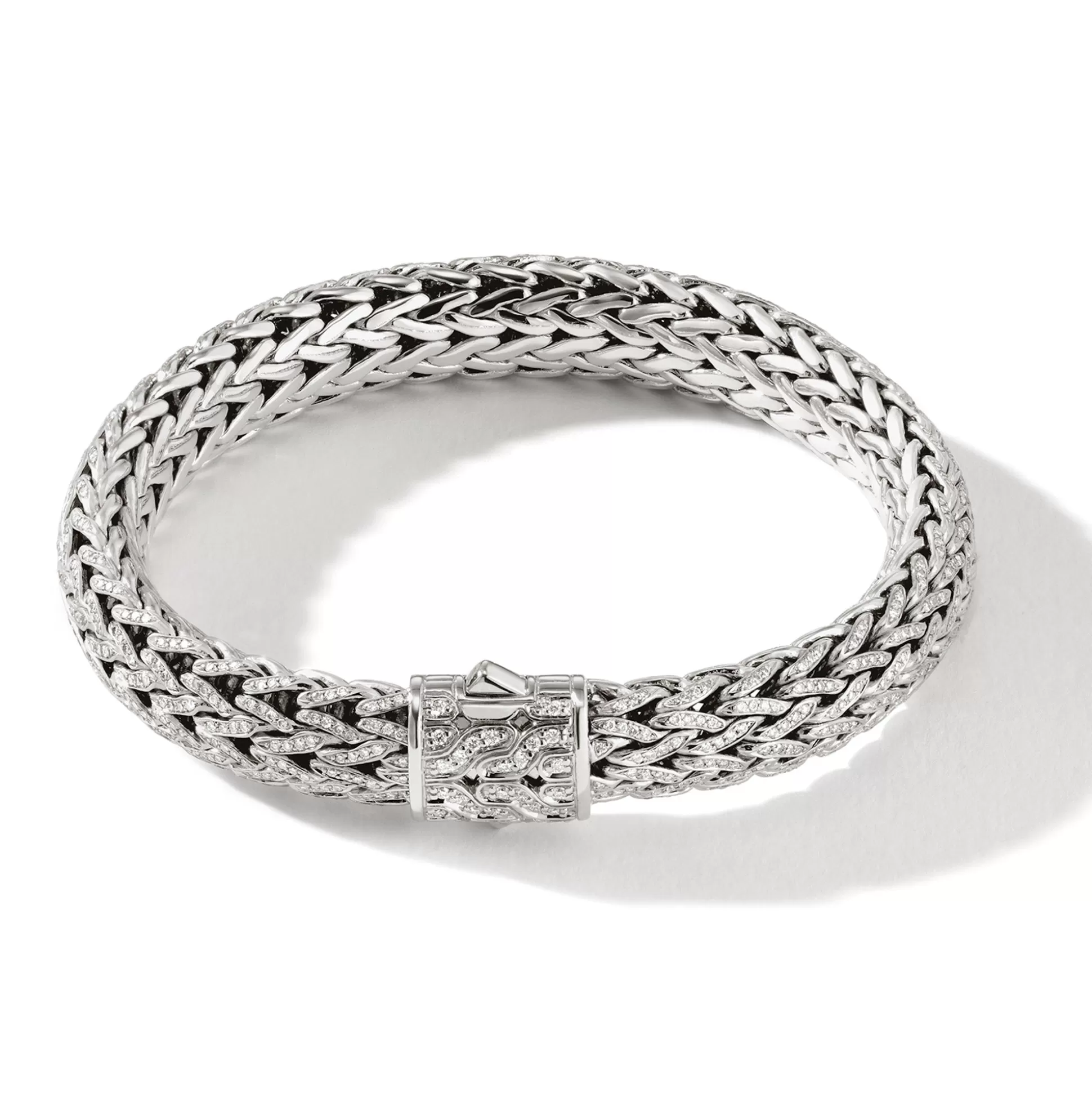 Online John Hardy Icon Bracelet, Silver, Diamonds, 10.5MM