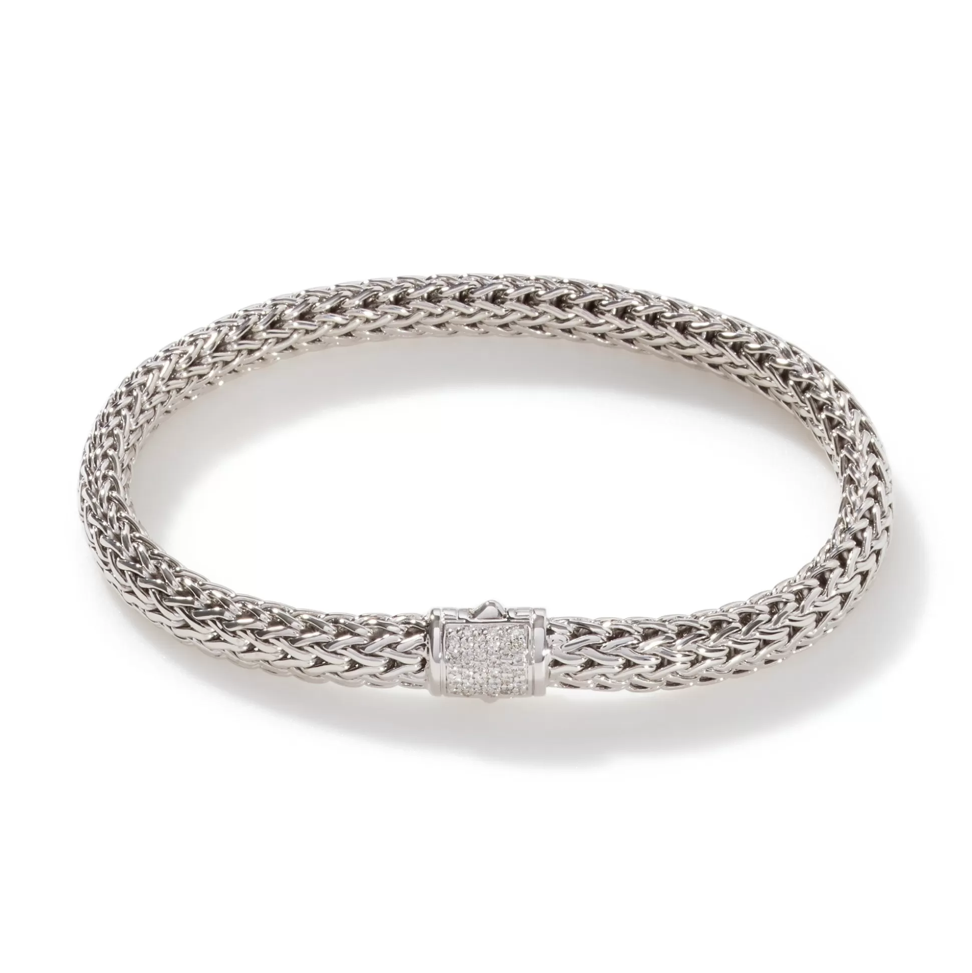 Clearance John Hardy Icon Bracelet, Silver, Diamonds, 6.5MM