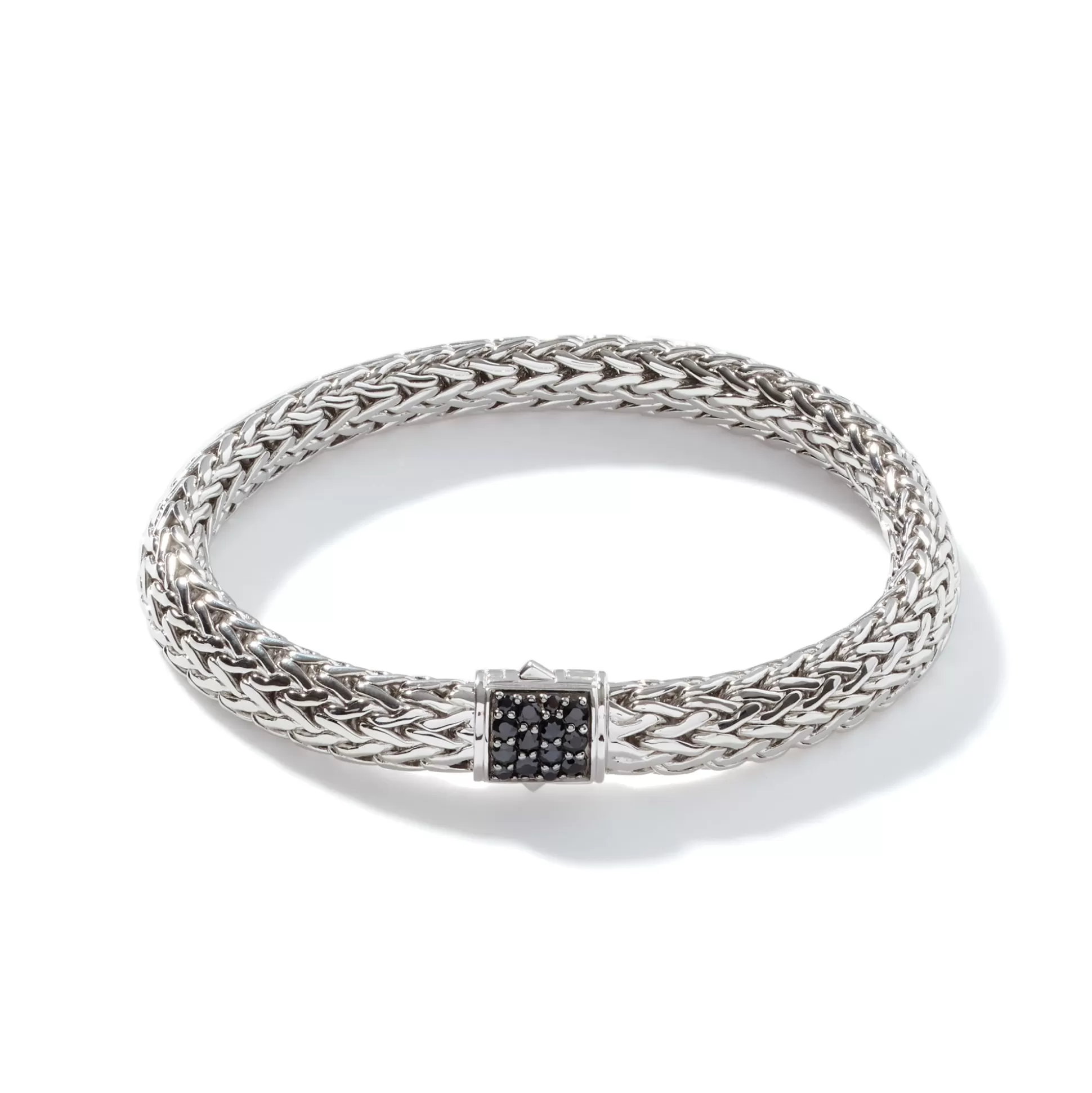 Best John Hardy Icon Bracelet, Sterling Silver, Pavé, 7.5MM