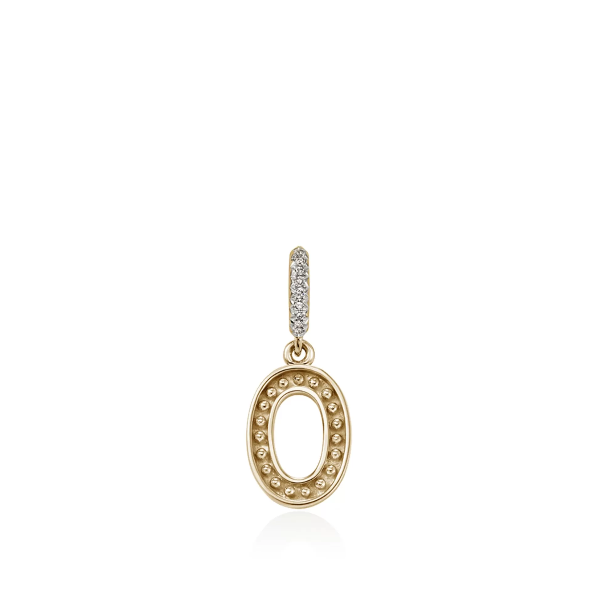 Hot John Hardy Initial Pendant, Gold, Diamonds