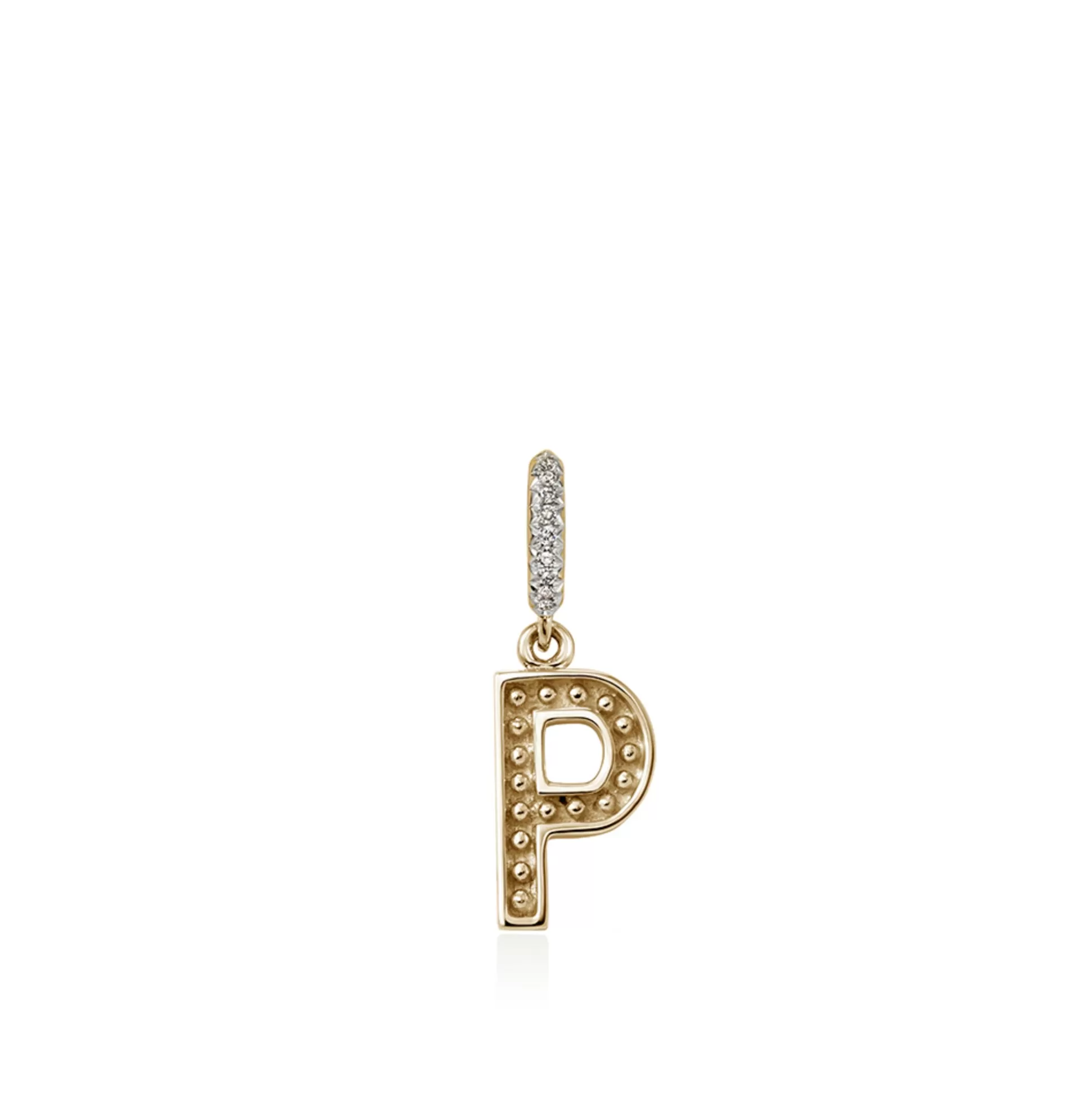 Best Sale John Hardy Initial Pendant, Gold, Diamonds