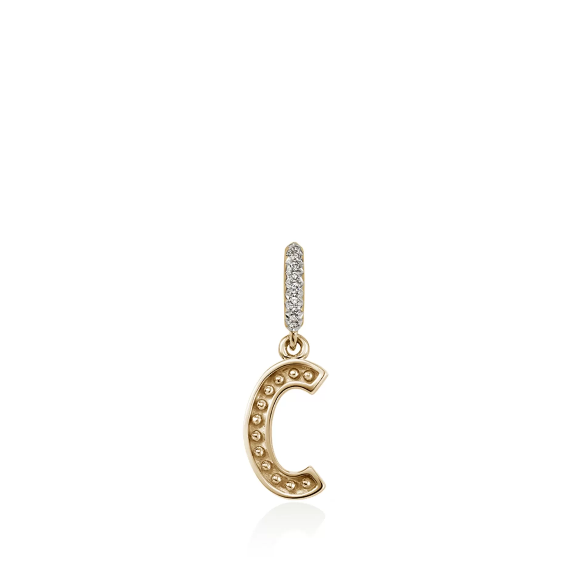 Best John Hardy Initial Pendant, Gold, Diamonds