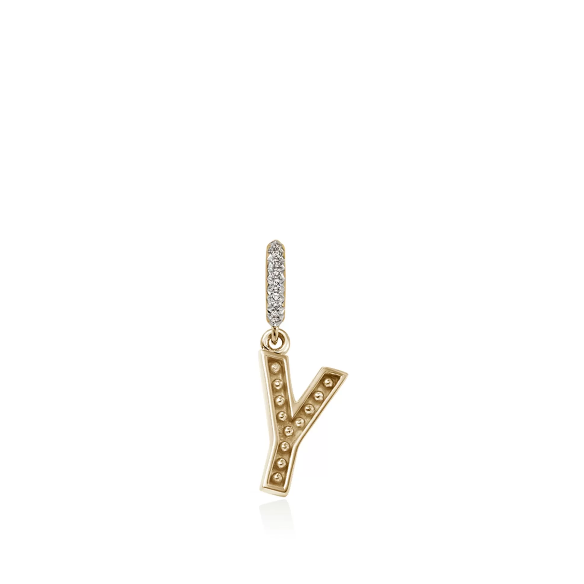 Flash Sale John Hardy Initial Pendant, Gold, Diamonds