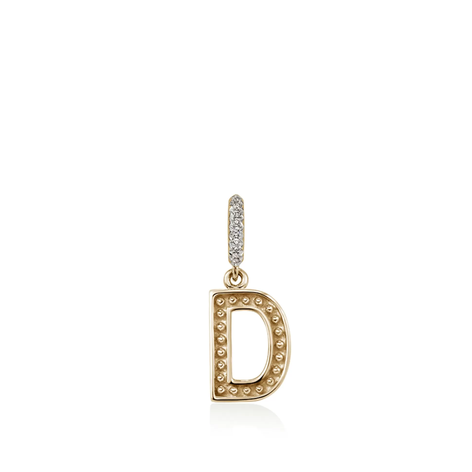 Sale John Hardy Initial Pendant, Gold, Diamonds