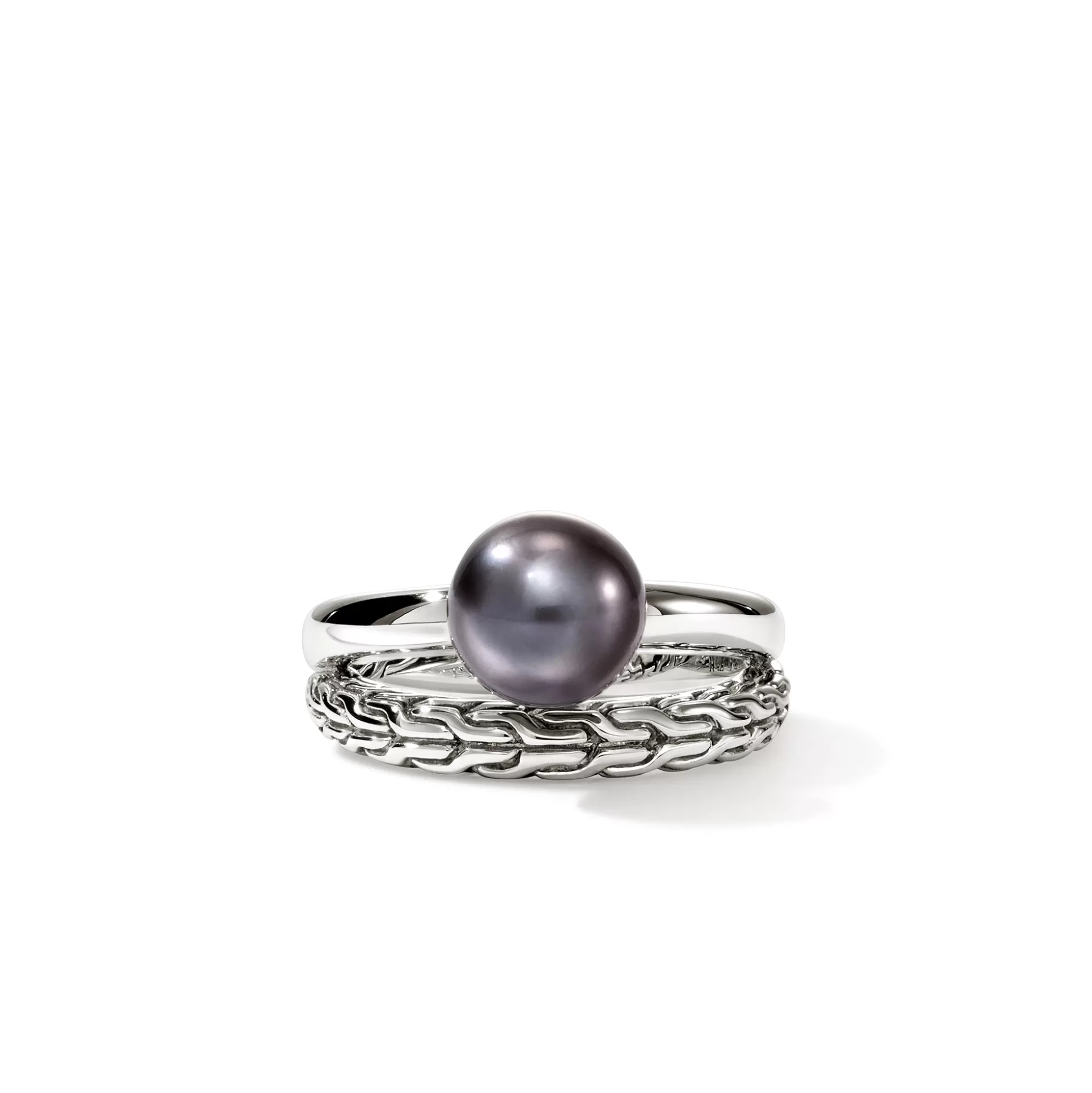 Discount John Hardy JH Essential Grey Pearl Ring, Sterling Silver