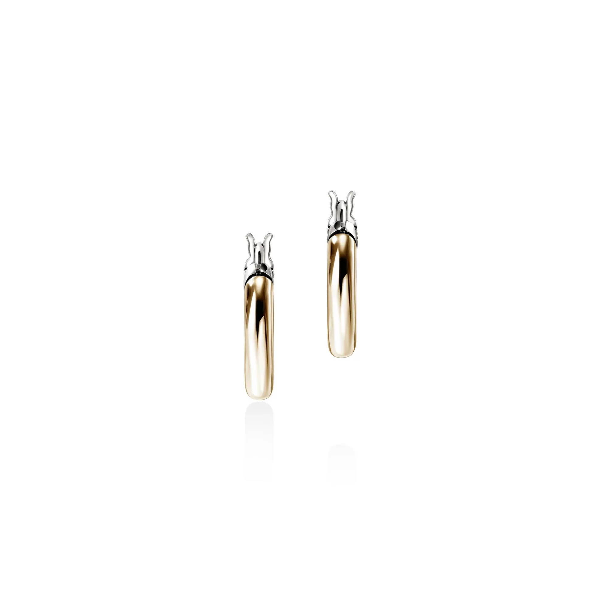 Online John Hardy JH Essential Hoop Earring, Gold, Sterling Silver, 10MM