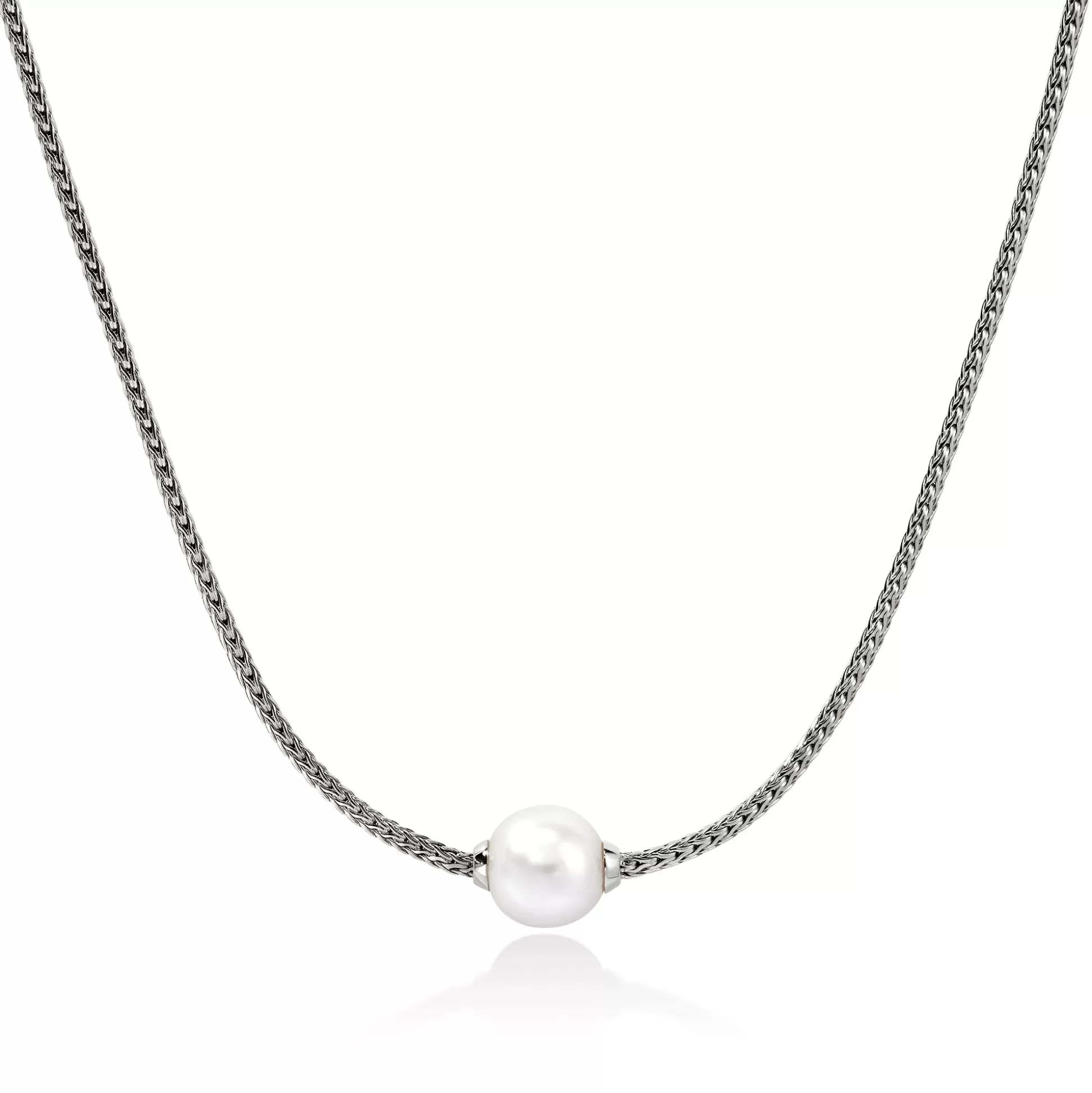 Sale John Hardy JH Essential Pearl Necklace, Sterling Silver, 1.8MM