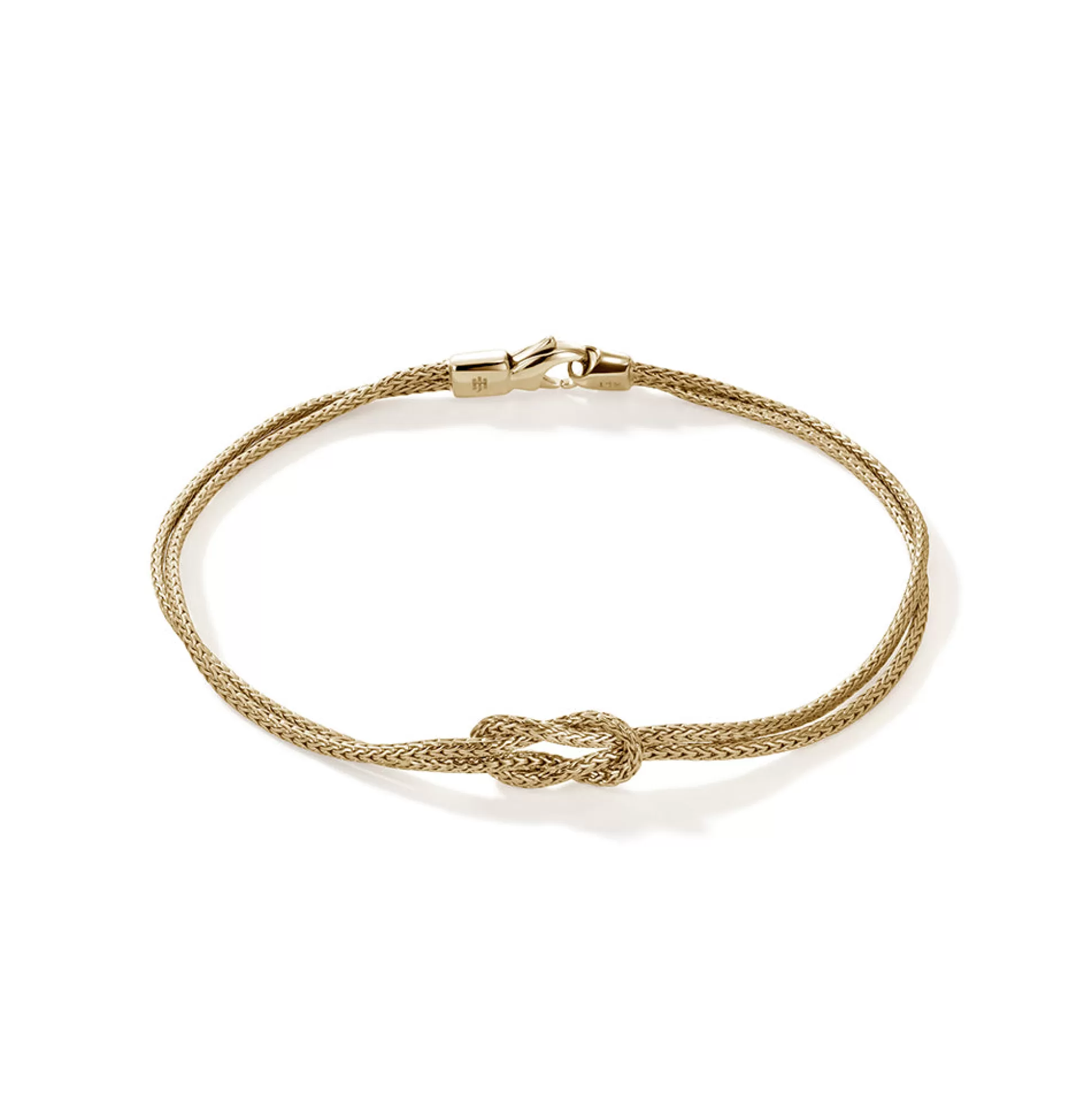 New John Hardy Love Knot Bracelet, Gold, 3.6MM