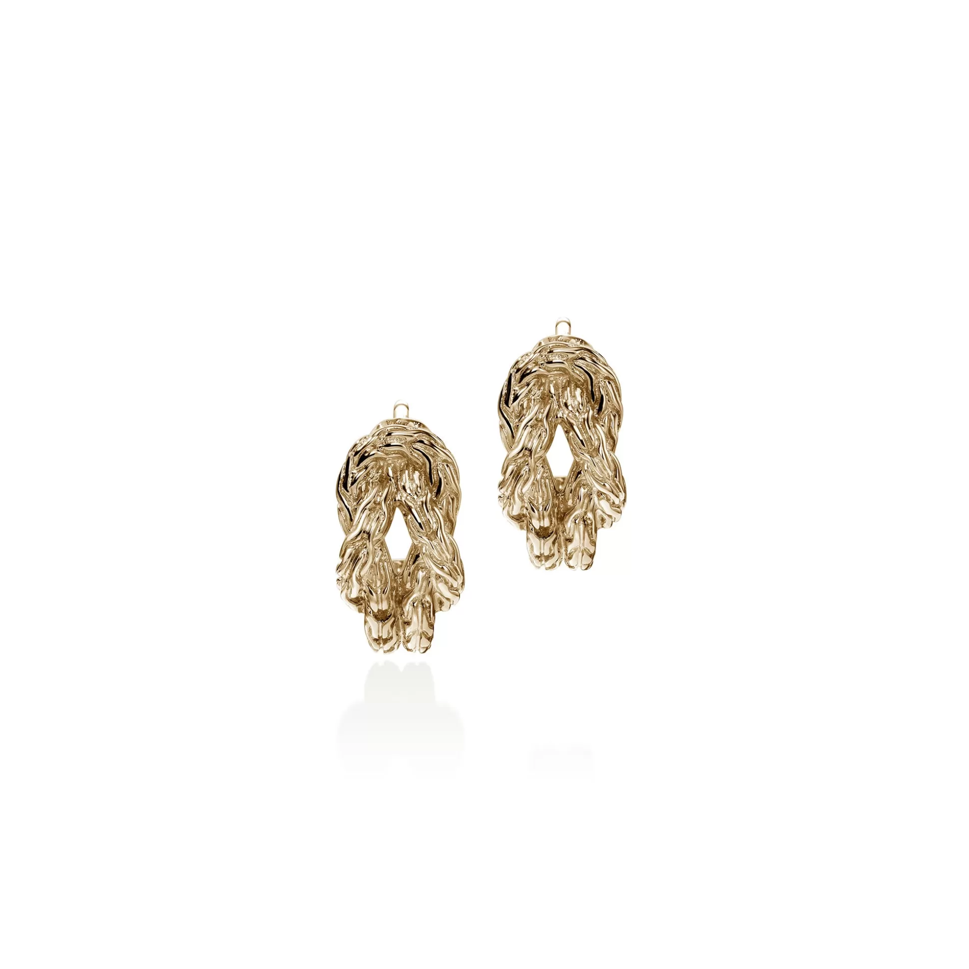 Outlet John Hardy Love Knot Hoop Earring, Gold, 13MM