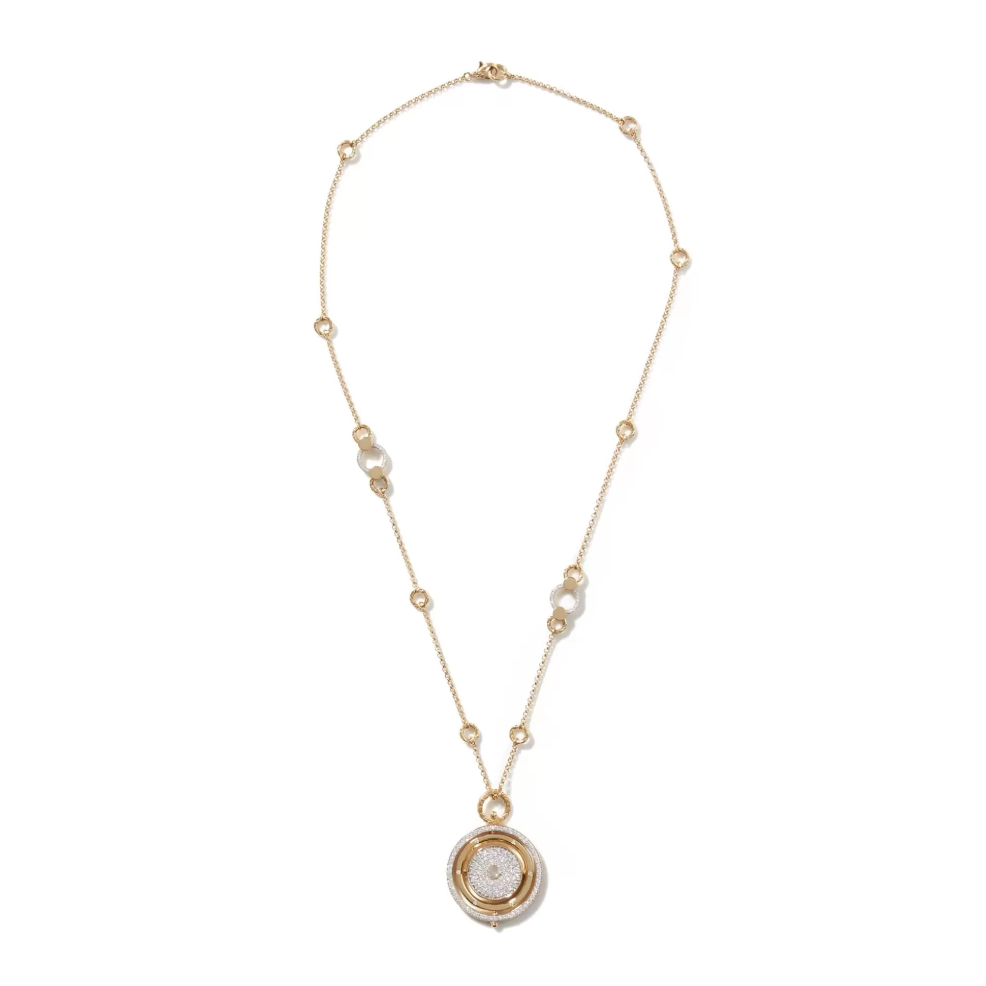 Online John Hardy Moon Door Necklace, Gold, Diamonds