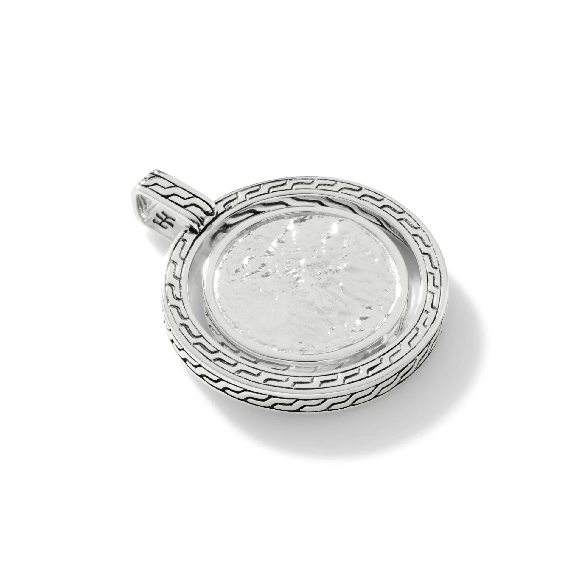 Fashion John Hardy Moon Door Pendant, Dark Silver