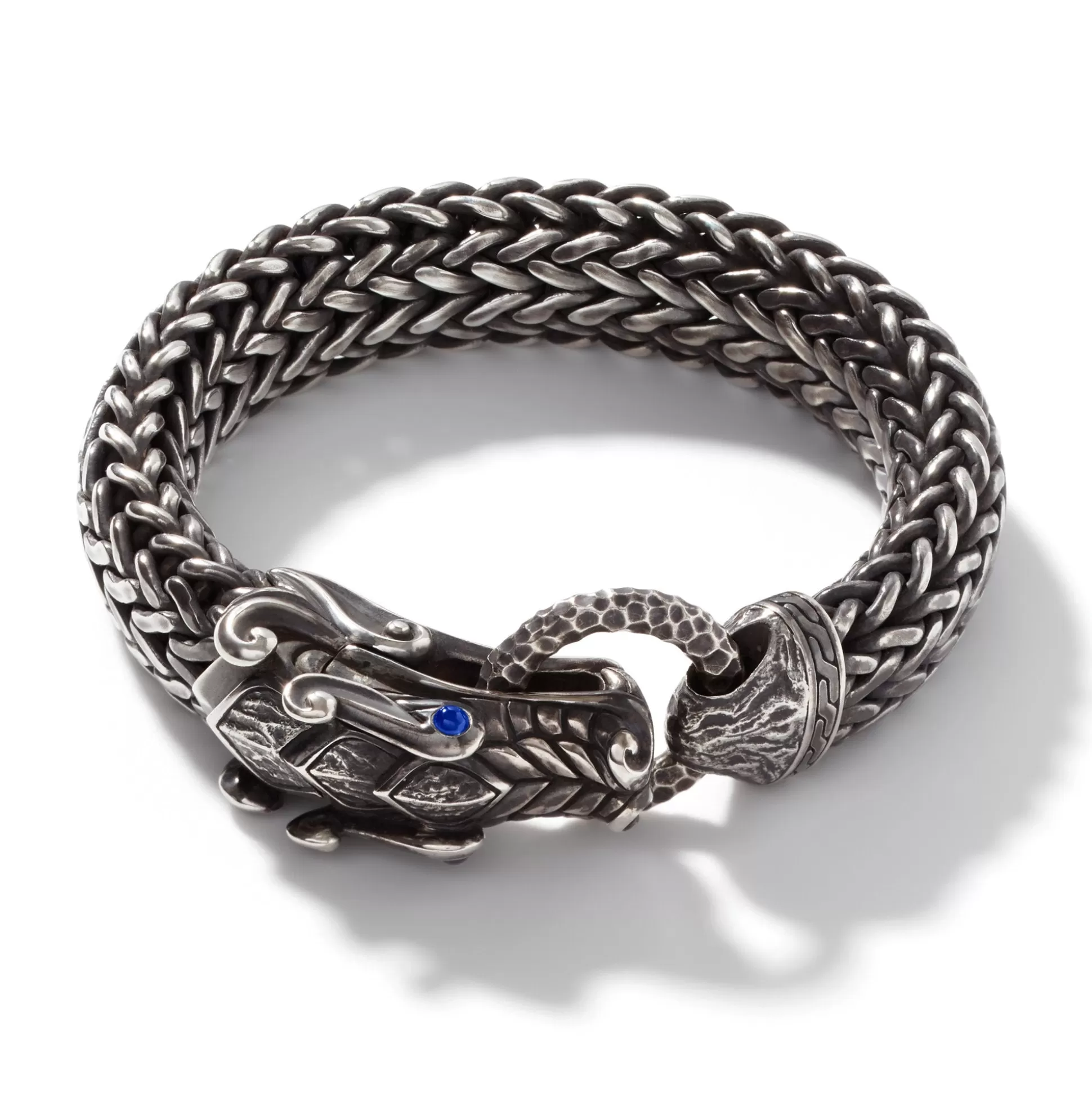 Cheap John Hardy Naga Bracelet, Dark Silver, 15MM