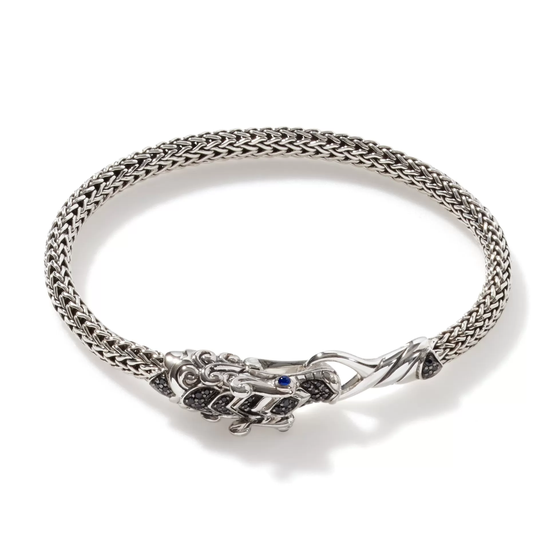 Shop John Hardy Naga Bracelet, Sterling Silver, Pavé, 5MM