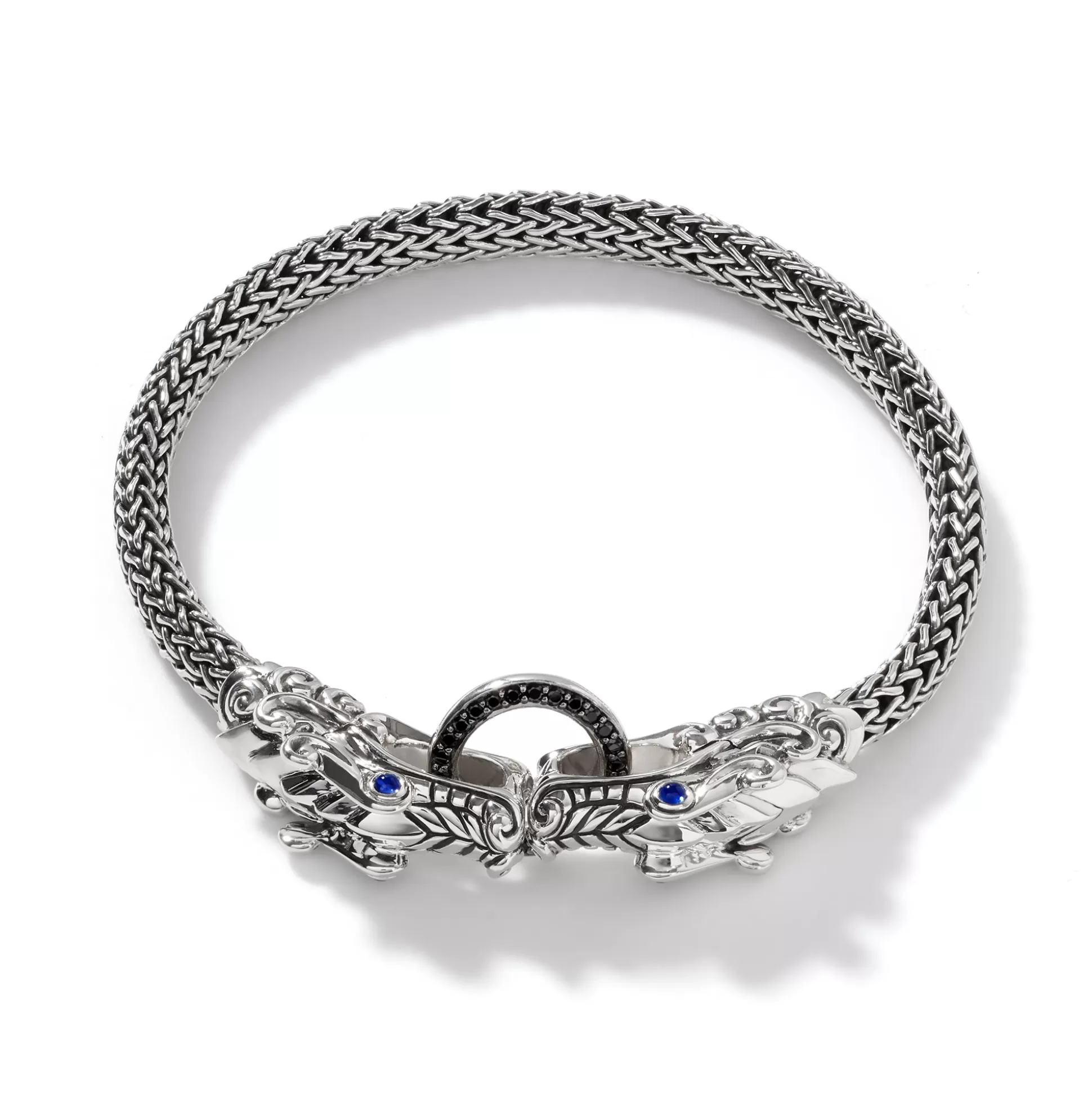 Fashion John Hardy Naga Bracelet, Sterling Silver, Pavé, 5MM