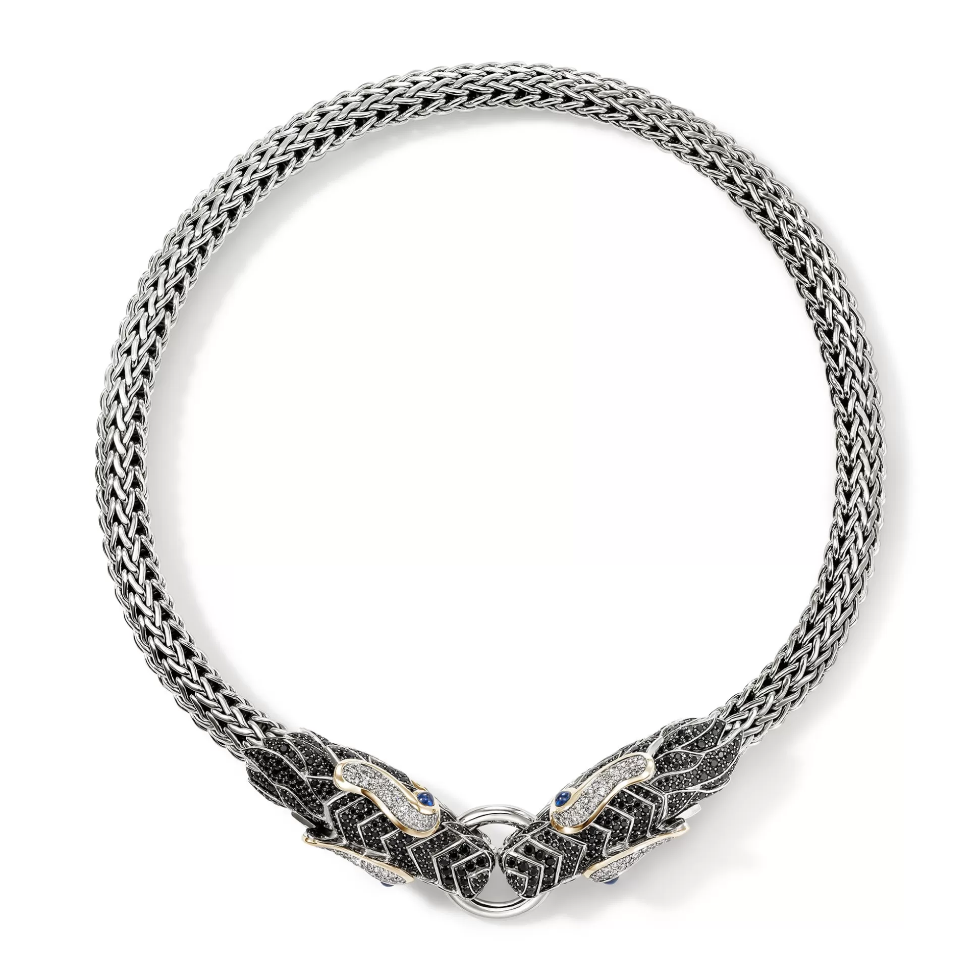 Discount John Hardy Naga Choker, Gold, Silver, Diamonds