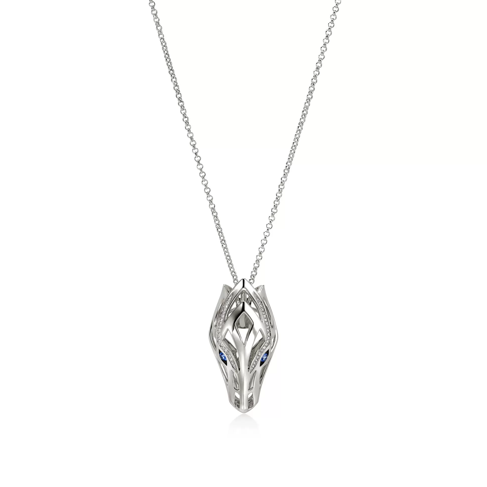 Sale John Hardy Naga Pendant Necklace, Silver, Diamonds