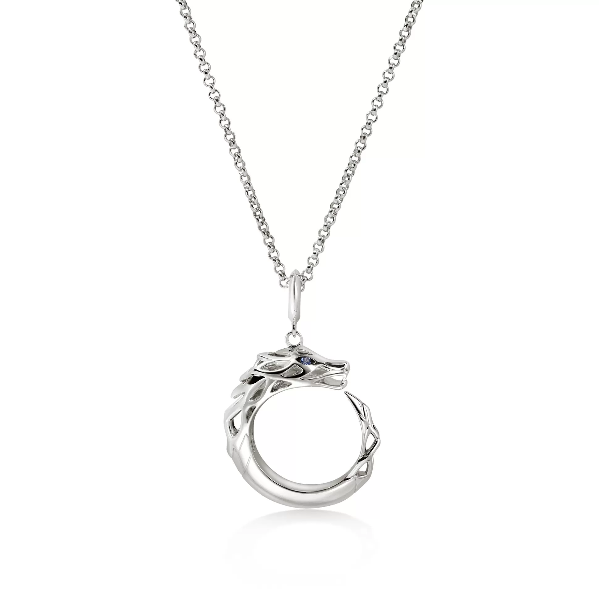 Shop John Hardy Naga Pendant Necklace, Sterling Silver