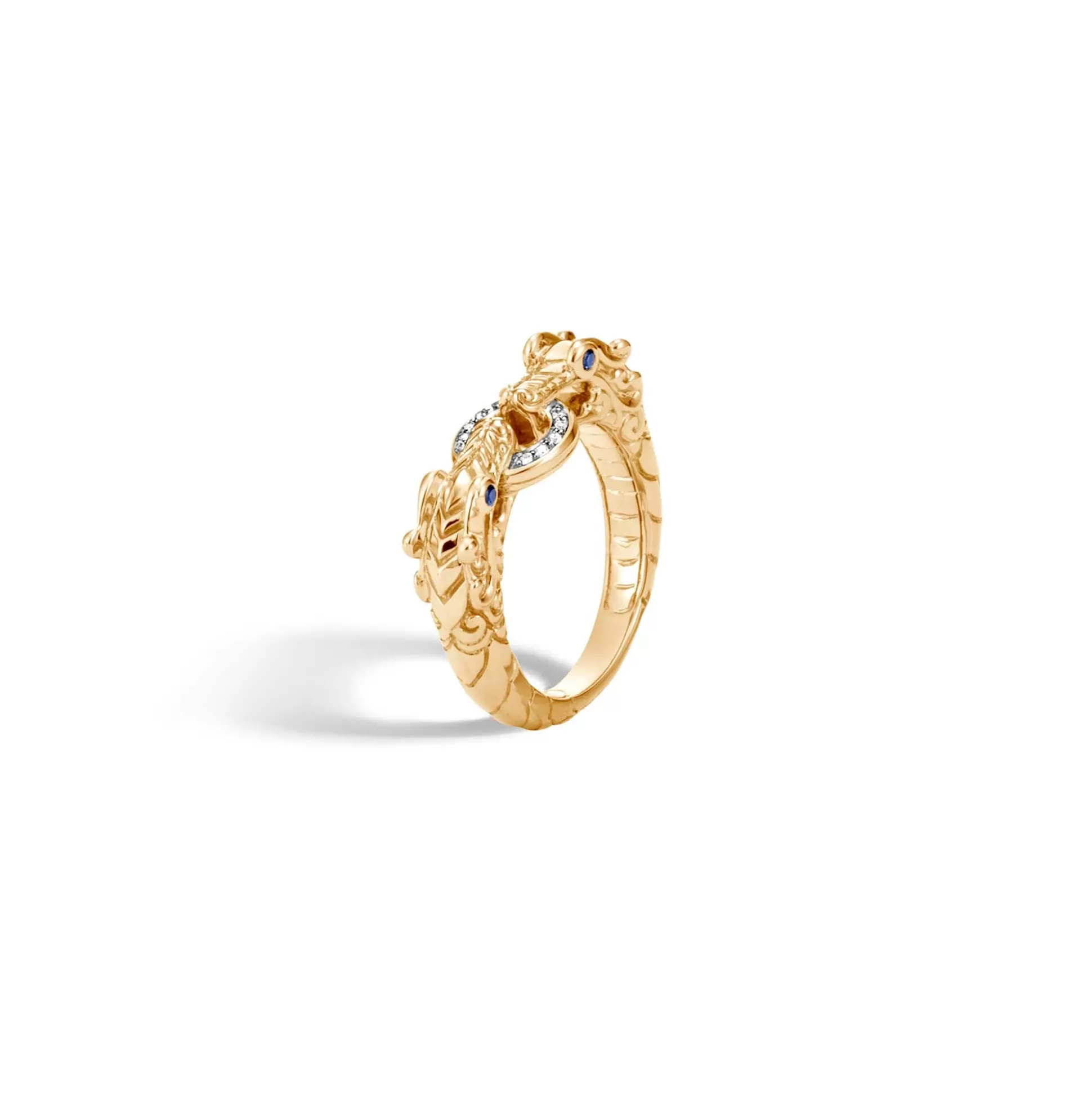 Clearance John Hardy Naga Ring, Gold, Diamonds