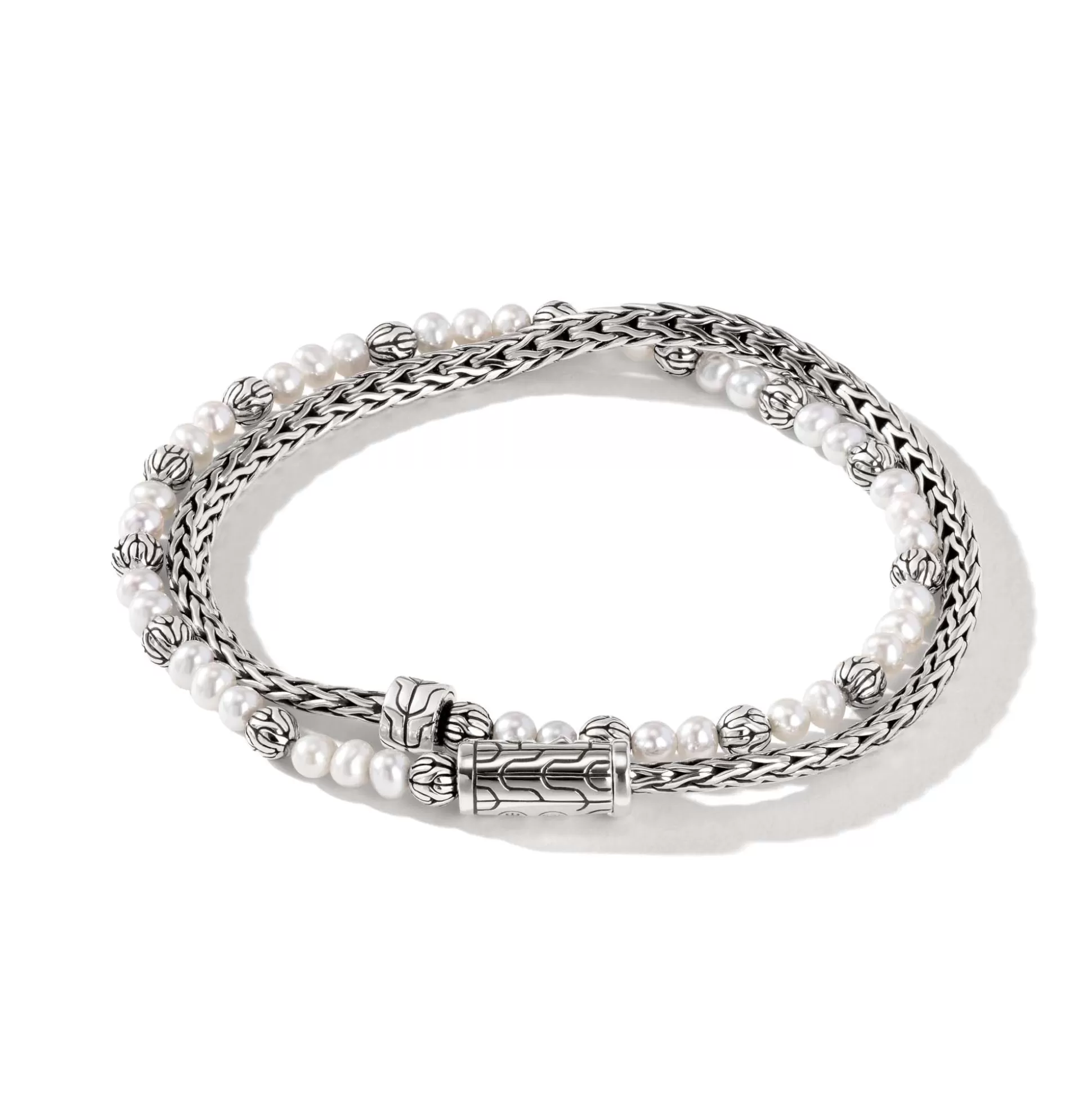 Store John Hardy Pearl Chain Double Wrap, Sterling Silver