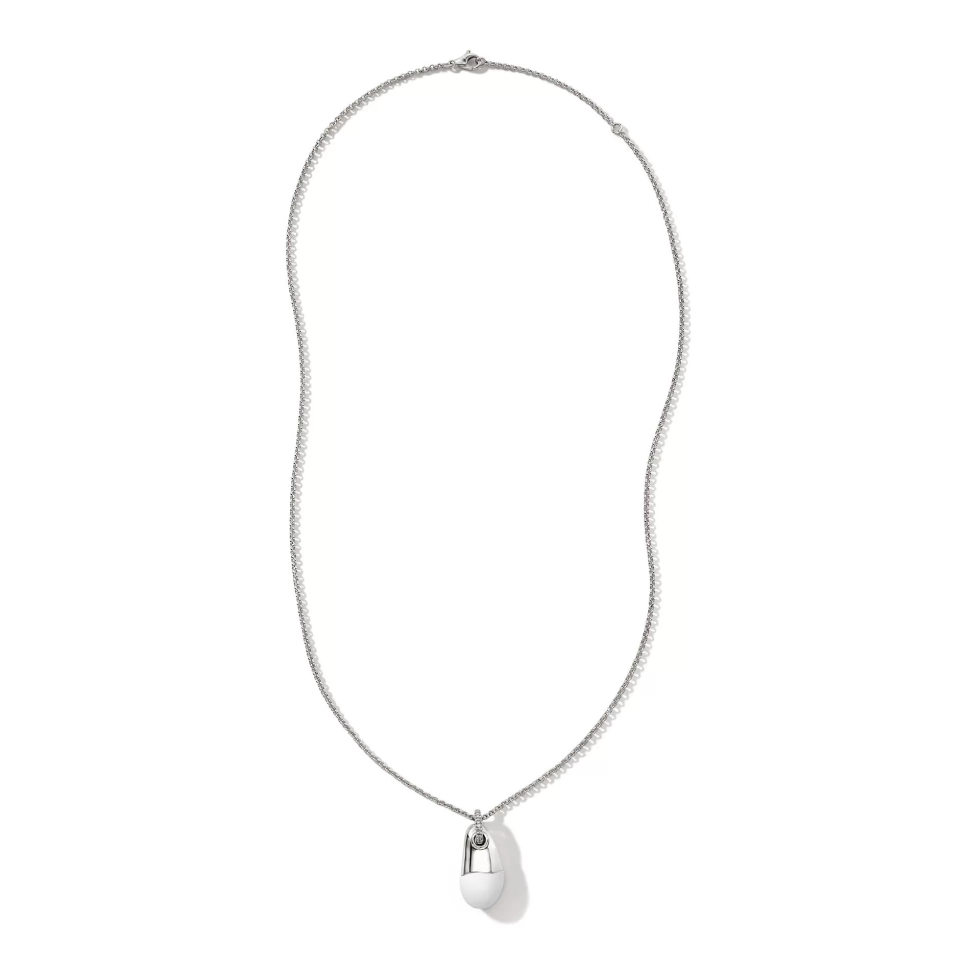 Clearance John Hardy Pebble Necklace, Sterling Silver, Diamonds