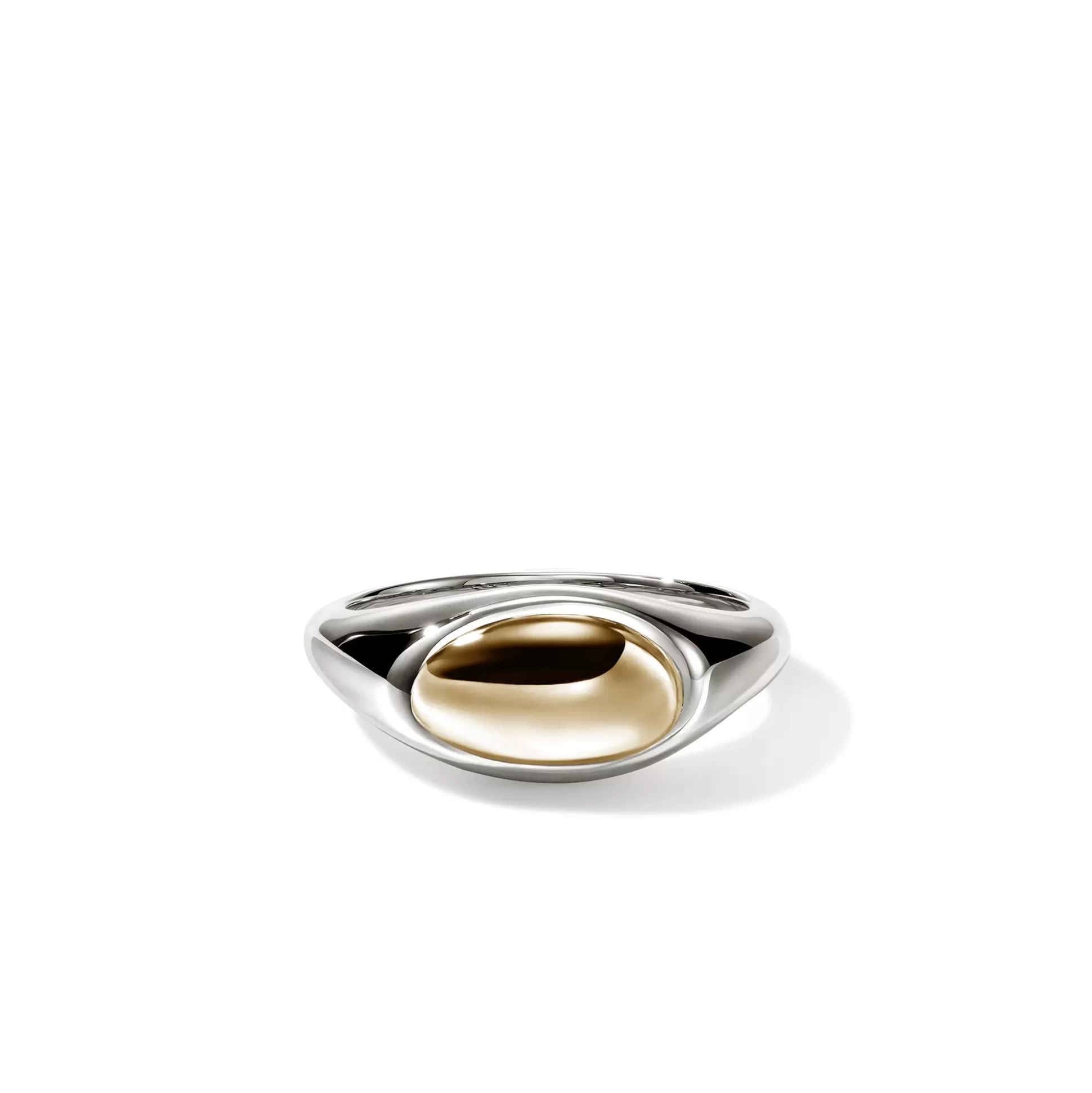 Hot John Hardy Pebble Ring, Sterling Silver, Gold