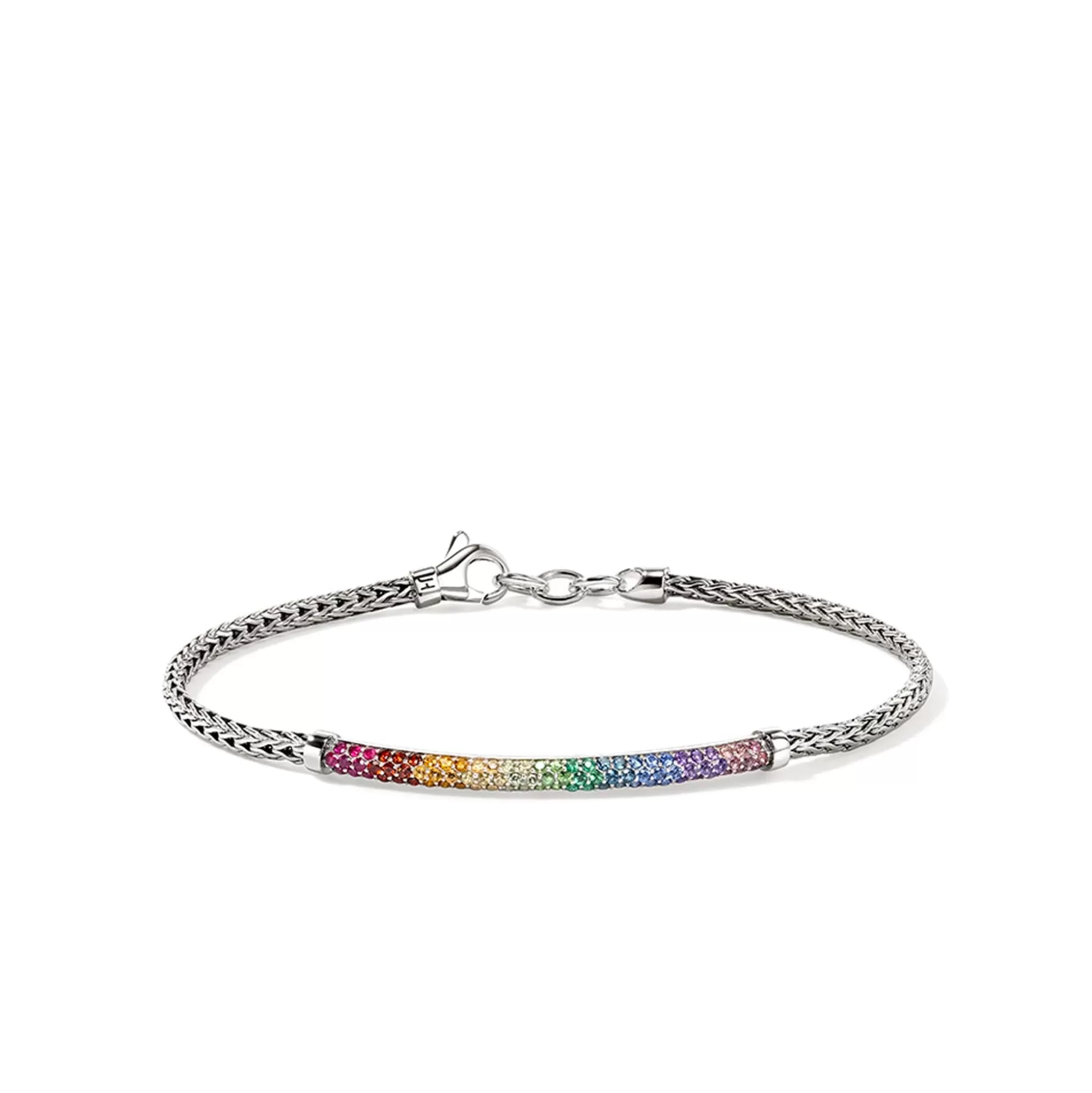 Best John Hardy Rainbow Bracelet, Sterling Silver, Gemstones