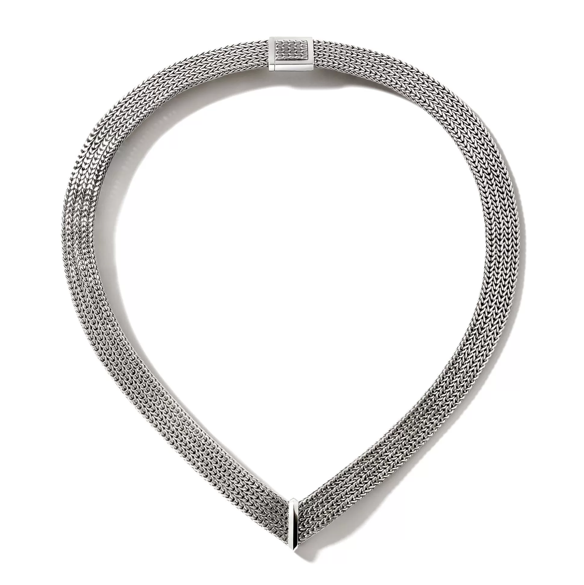 Shop John Hardy Rata Chain Chevron Necklace, Sterling Silver