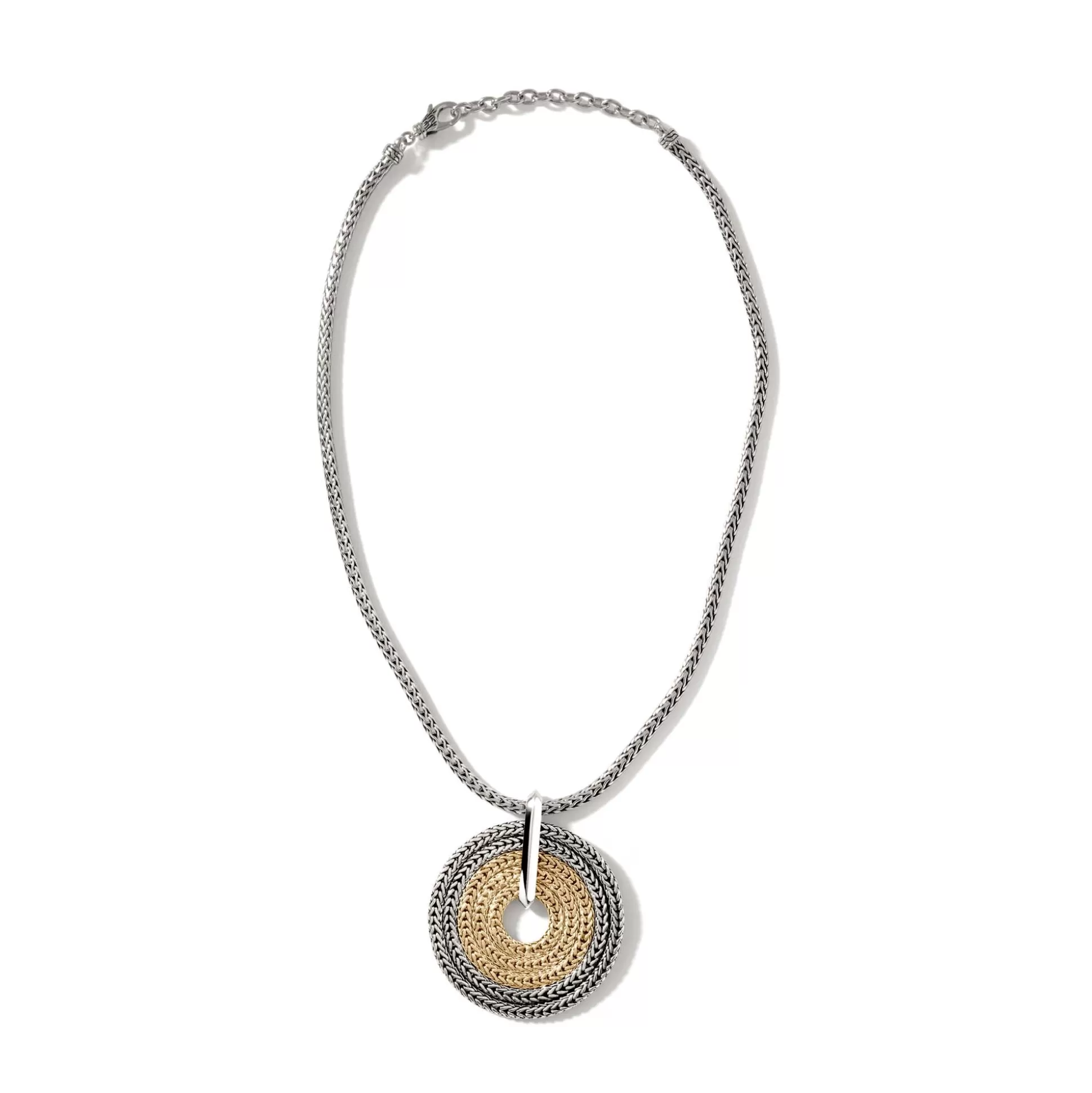 Hot John Hardy Rata Chain Pendant Necklace, Silver, Gold