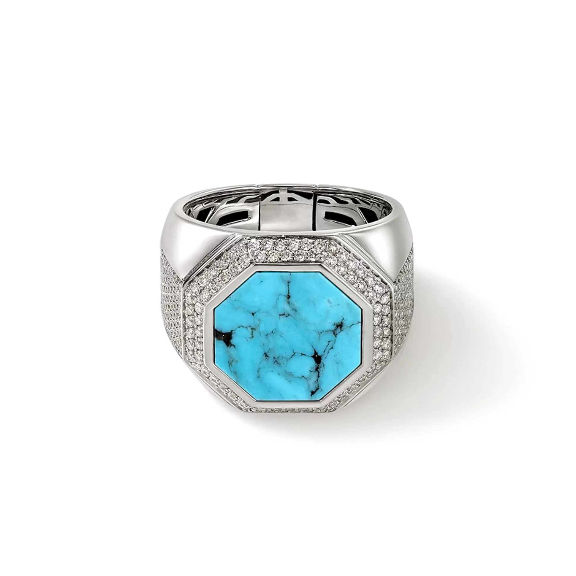 Sale John Hardy Signet Ring, Silver, Diamonds