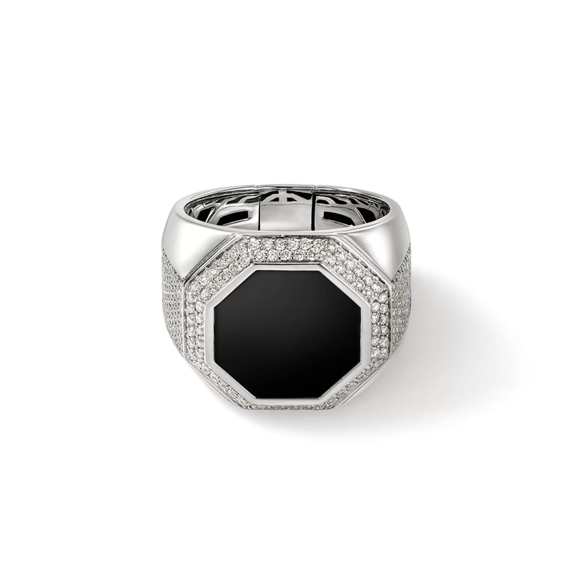 Clearance John Hardy Signet Ring, Silver, Diamonds