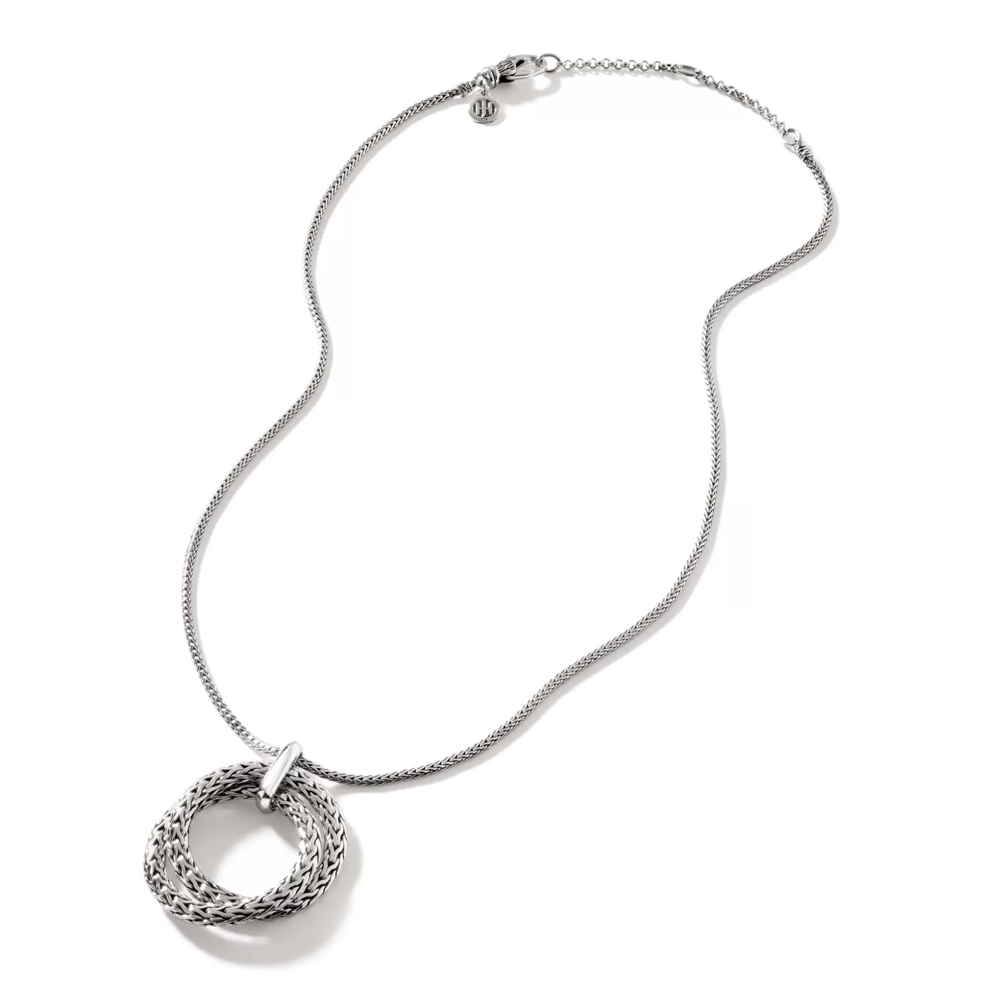 Shop John Hardy Soft Chain Pendant Necklace, Silver, 1.8MM