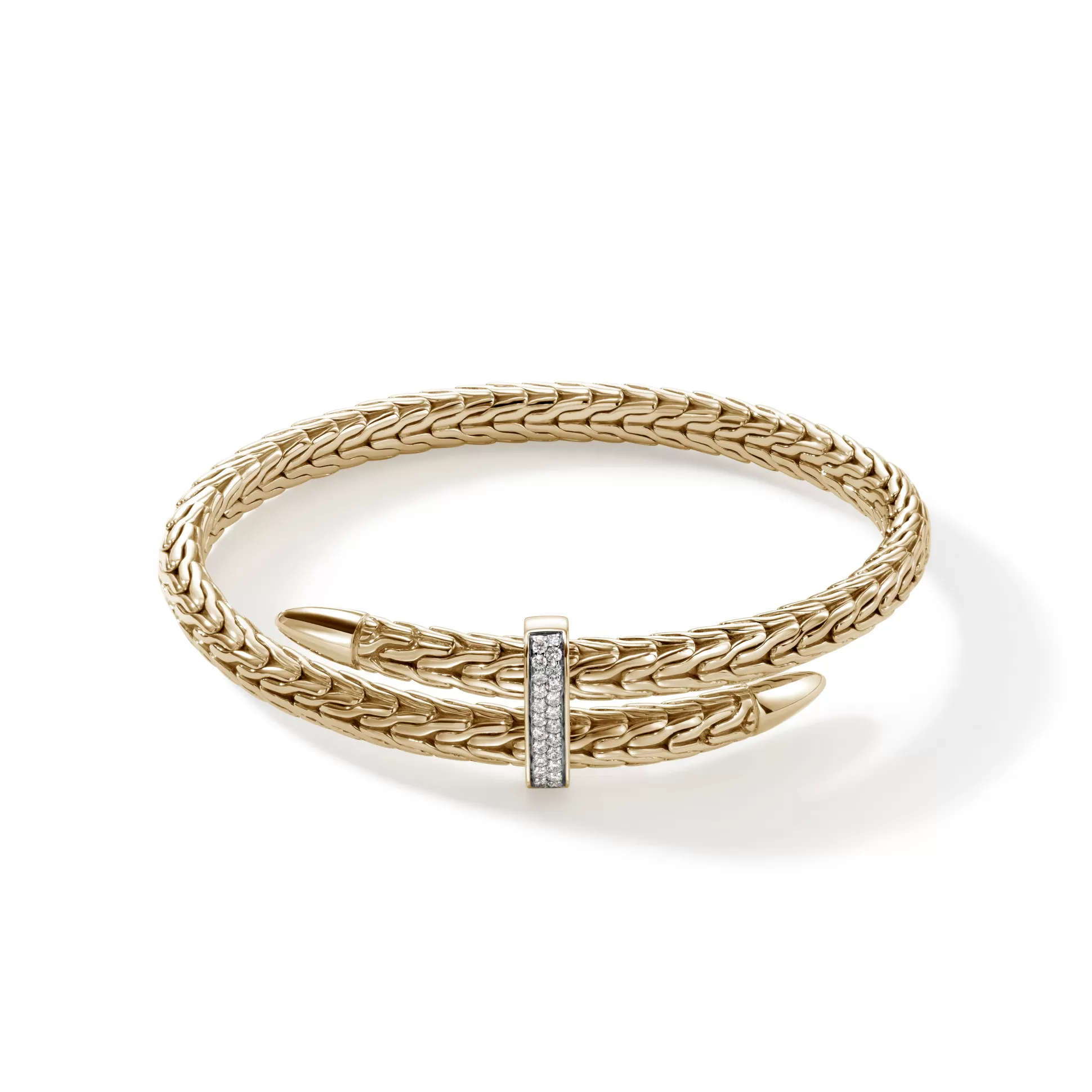 Discount John Hardy Spear Flex Cuff, Gold, Diamonds