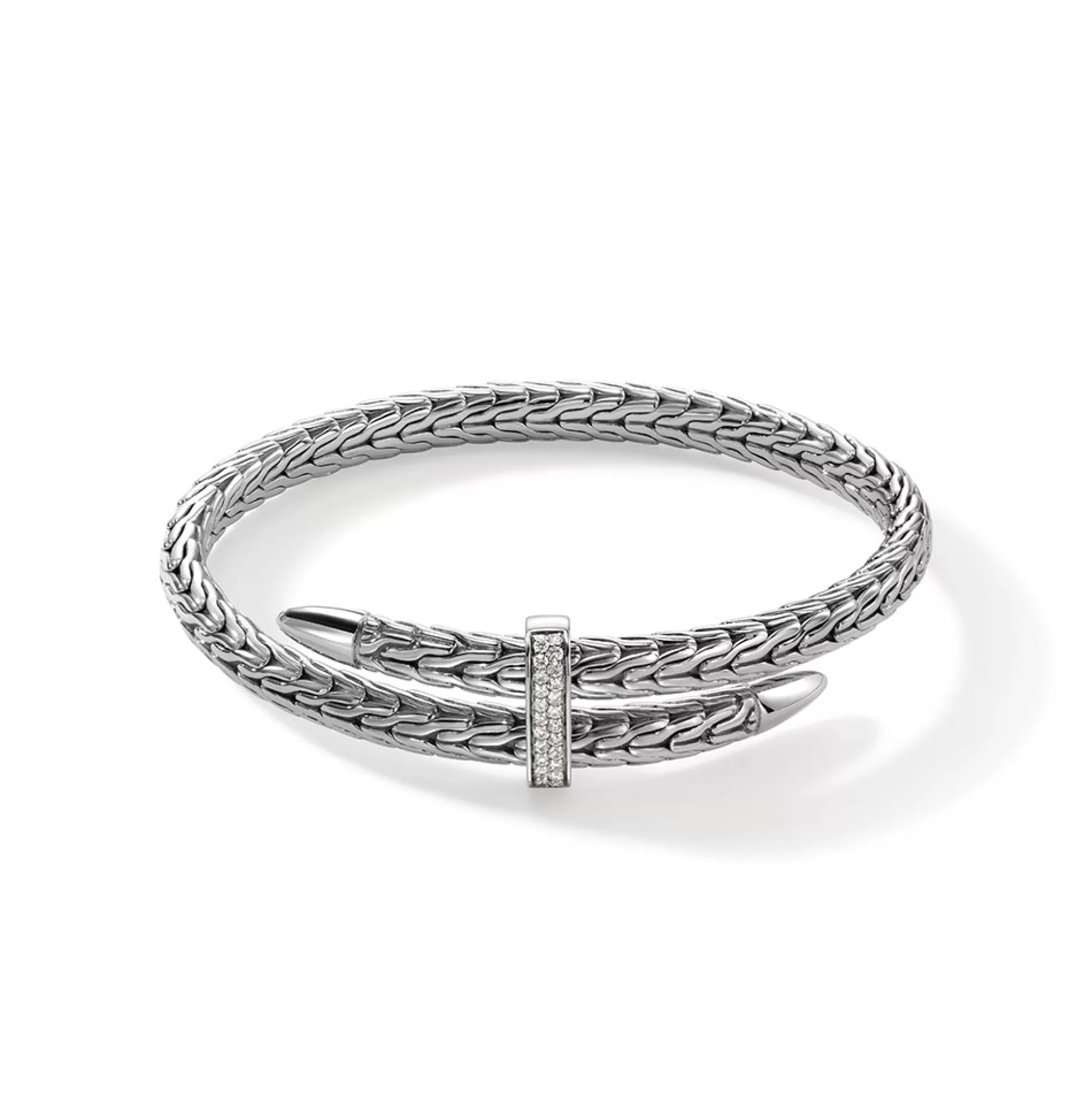 Clearance John Hardy Spear Flex Cuff, Sterling Silver, Diamonds