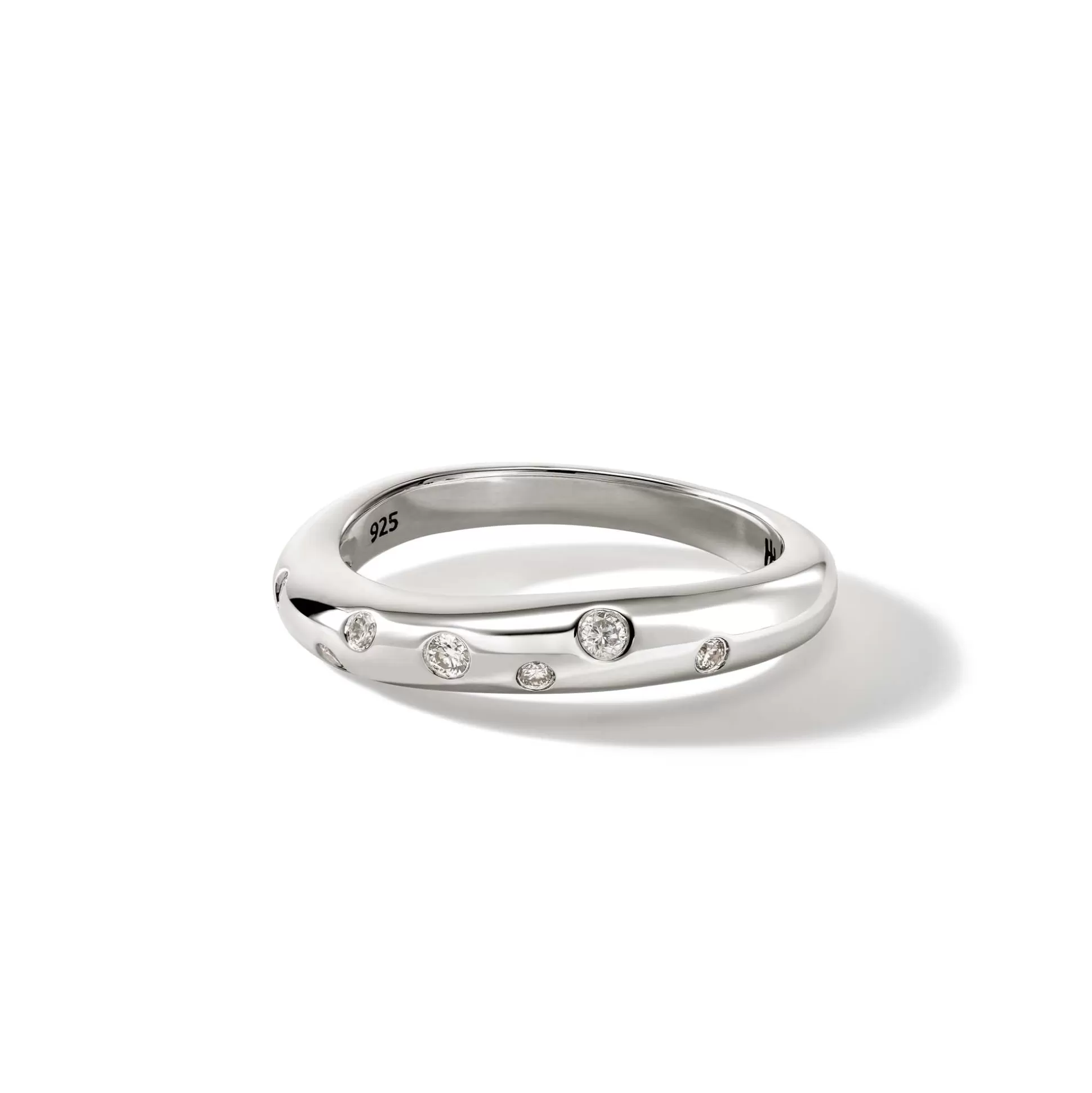 Discount John Hardy Surf Ring, Sterling Silver, Diamonds, Slim