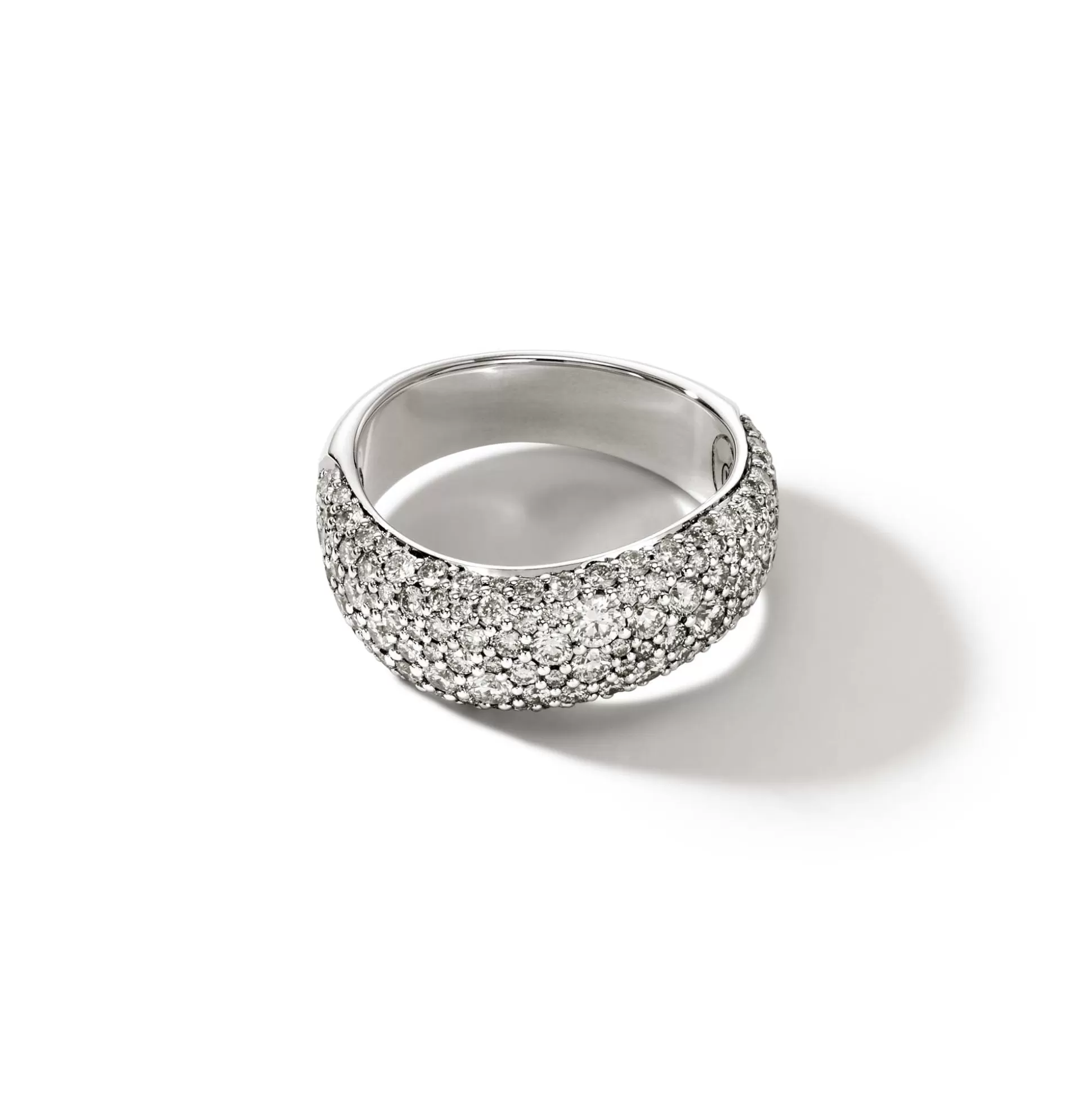 Hot John Hardy Surf Ring, Sterling Silver, Diamonds, Wide