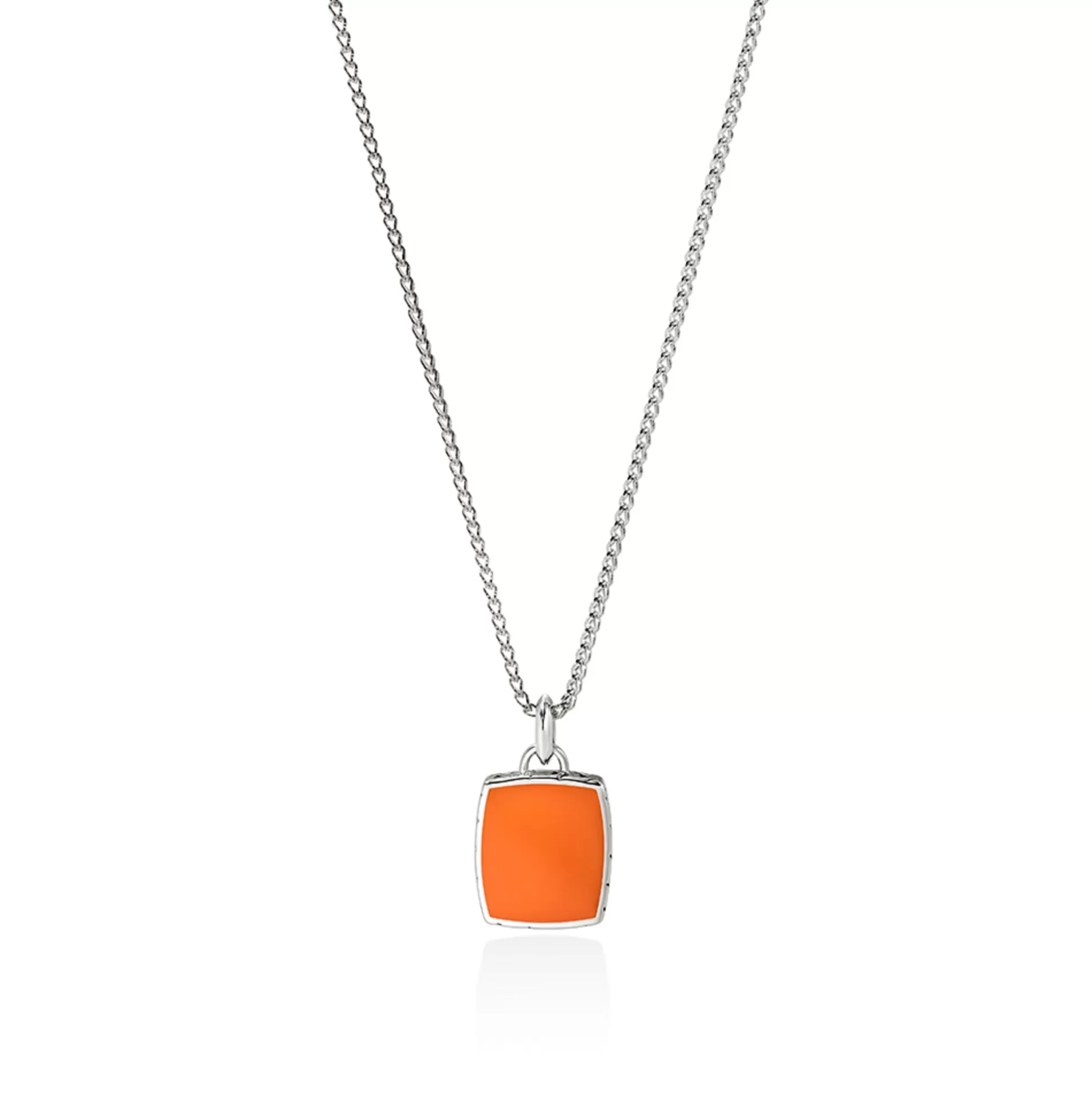 Fashion John Hardy Tag Necklace, Sterling Silver