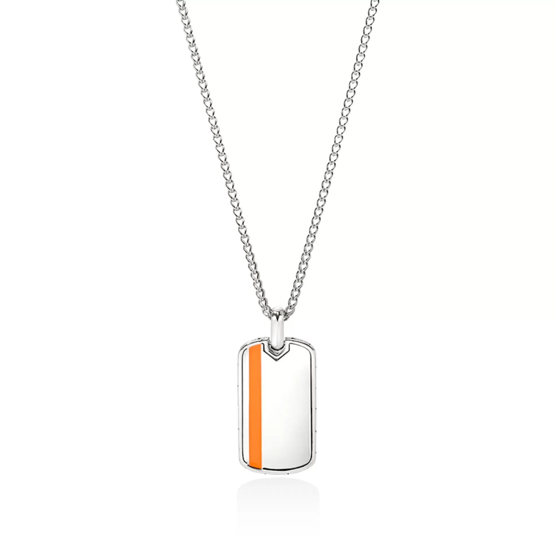 Flash Sale John Hardy Tag Necklace, Sterling Silver, Enamel