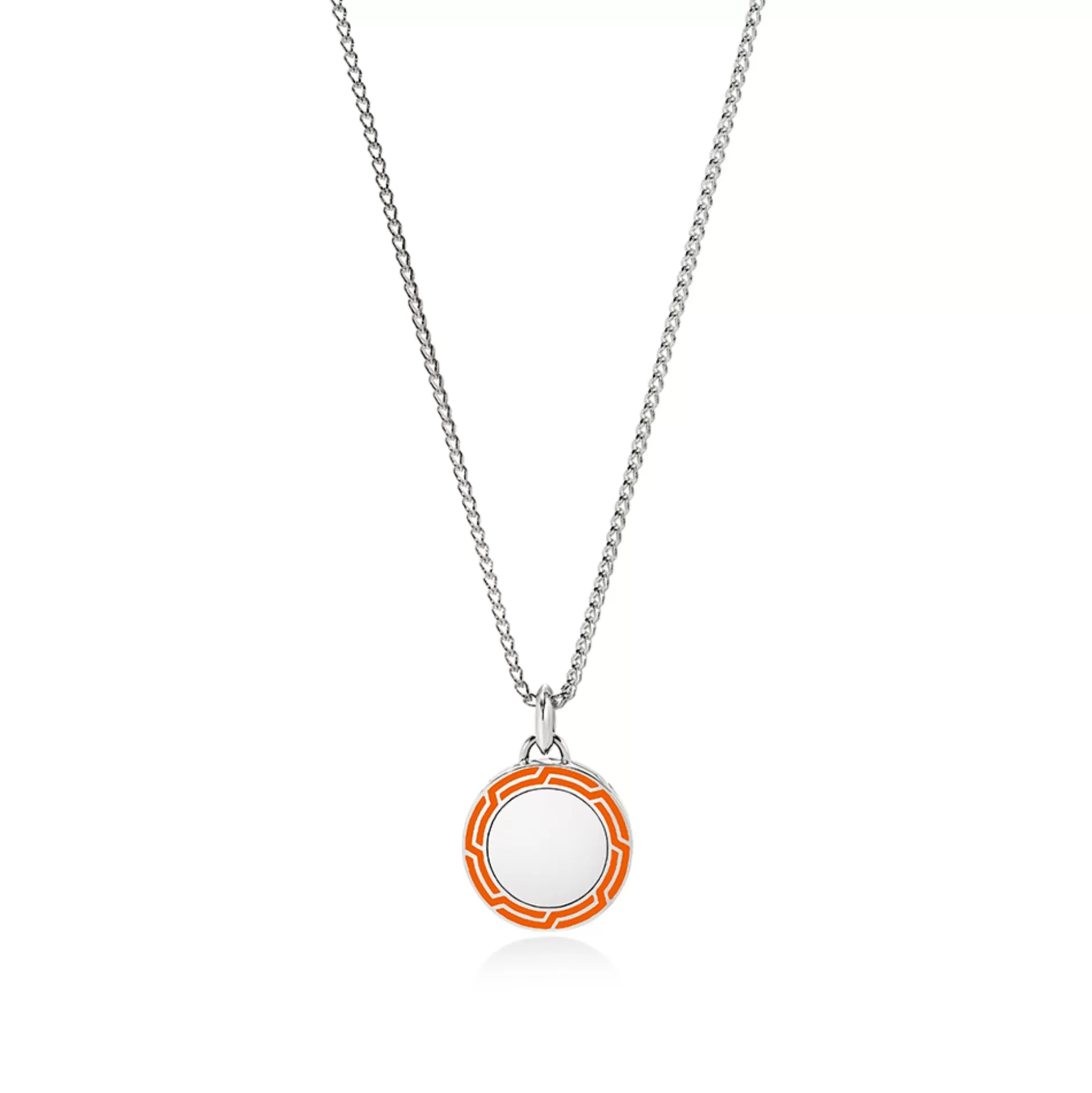 Shop John Hardy Tag Necklace, Sterling Silver, Enamel