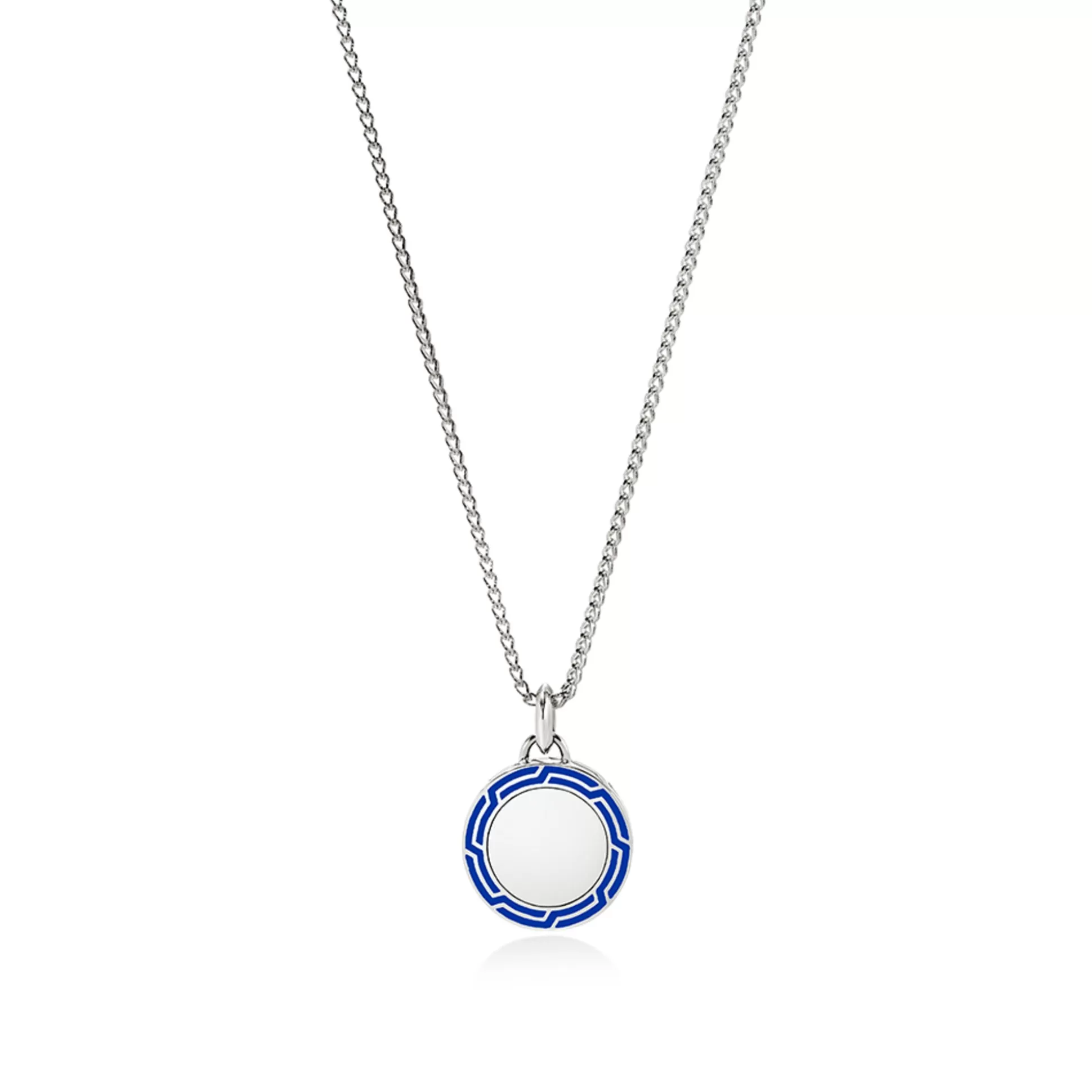New John Hardy Tag Necklace, Sterling Silver, Enamel