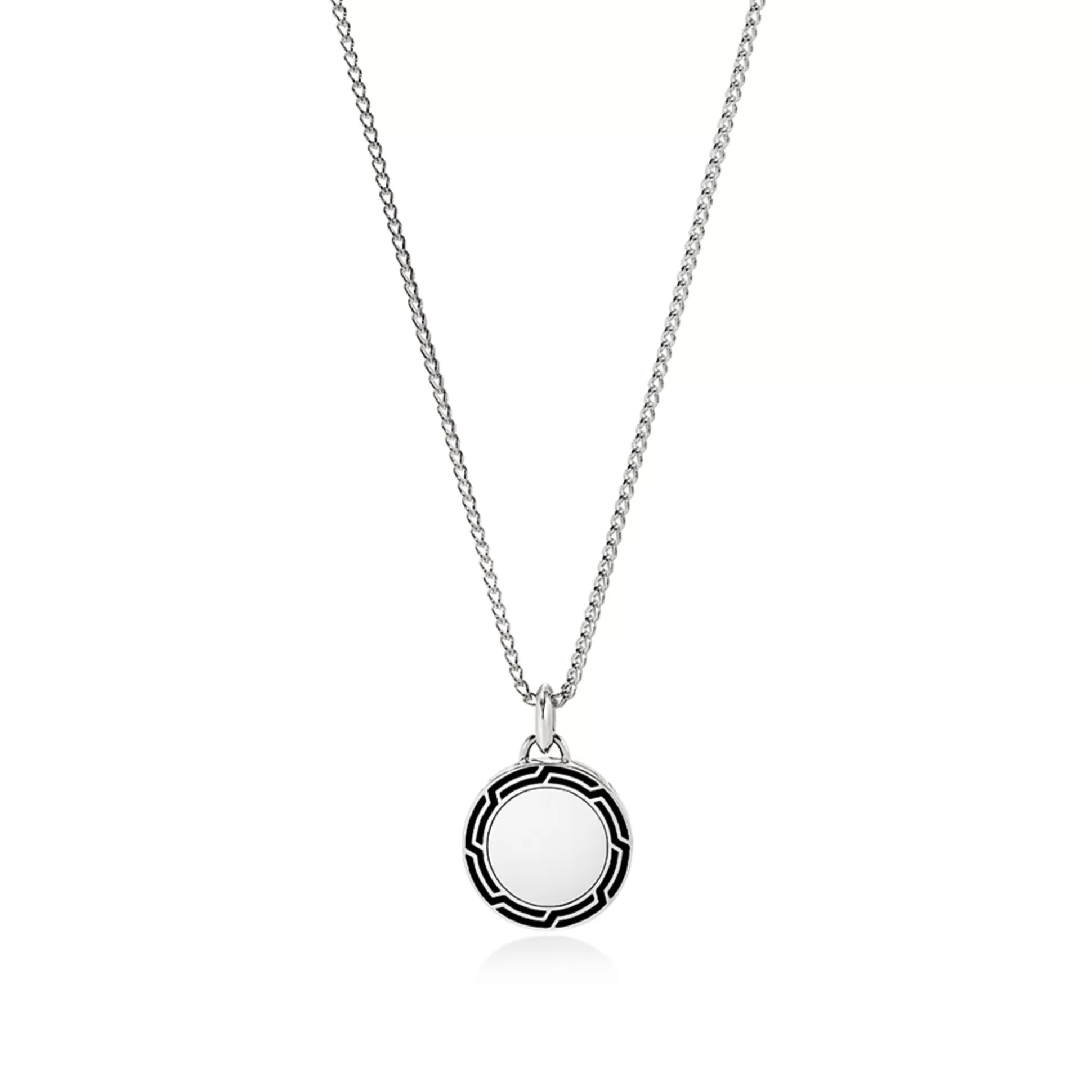 New John Hardy Tag Necklace, Sterling Silver, Enamel